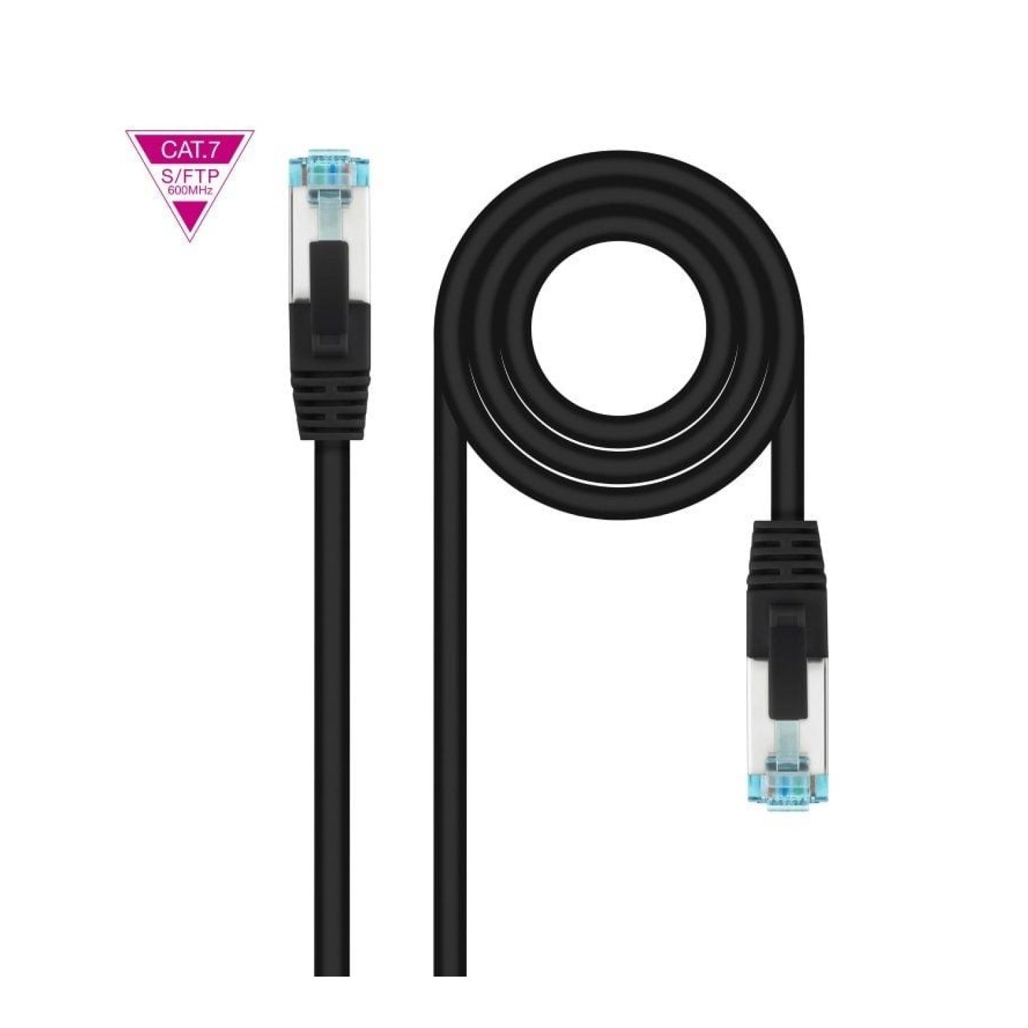 Nanocable · Cable de Red RJ45 SFTP Cat.7 · 2m · Negro