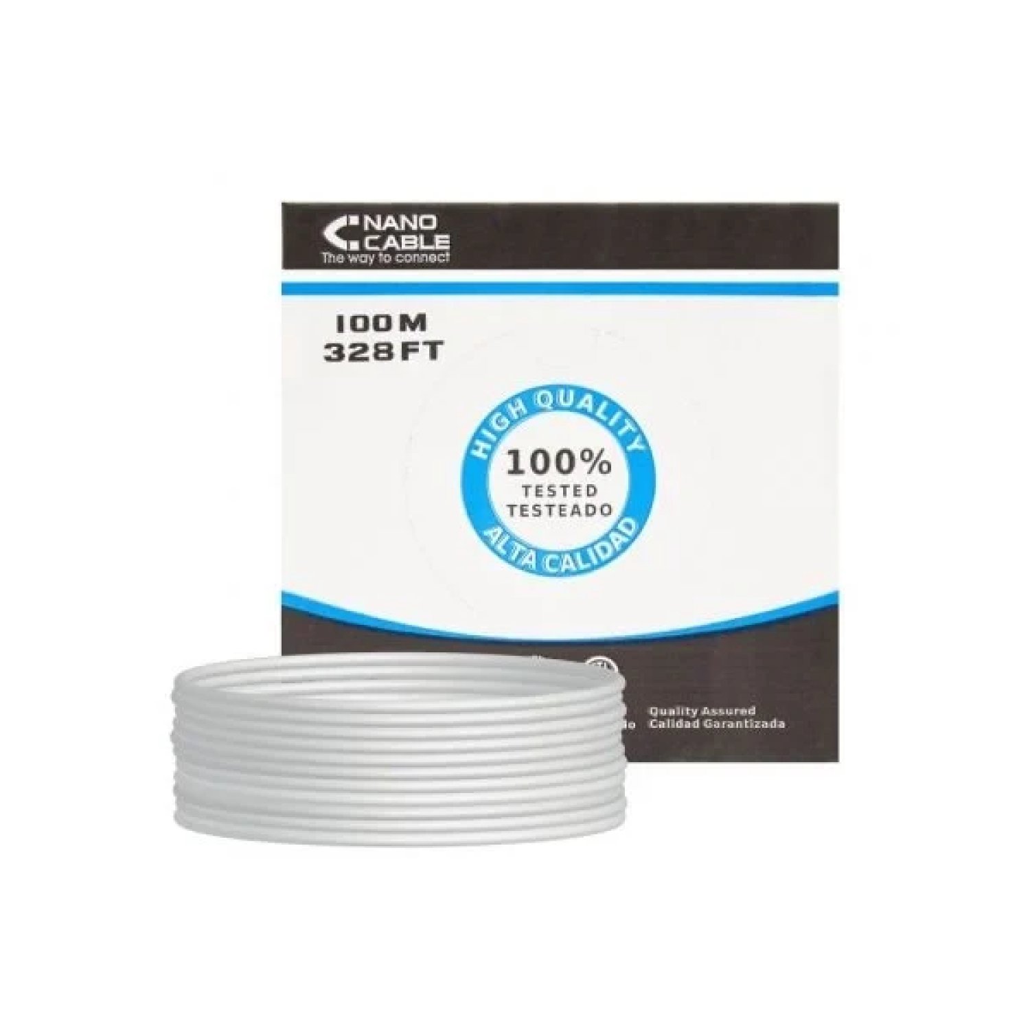 Nanocable · Cable RJ45 FTP Cat.6 · 100m · Gris