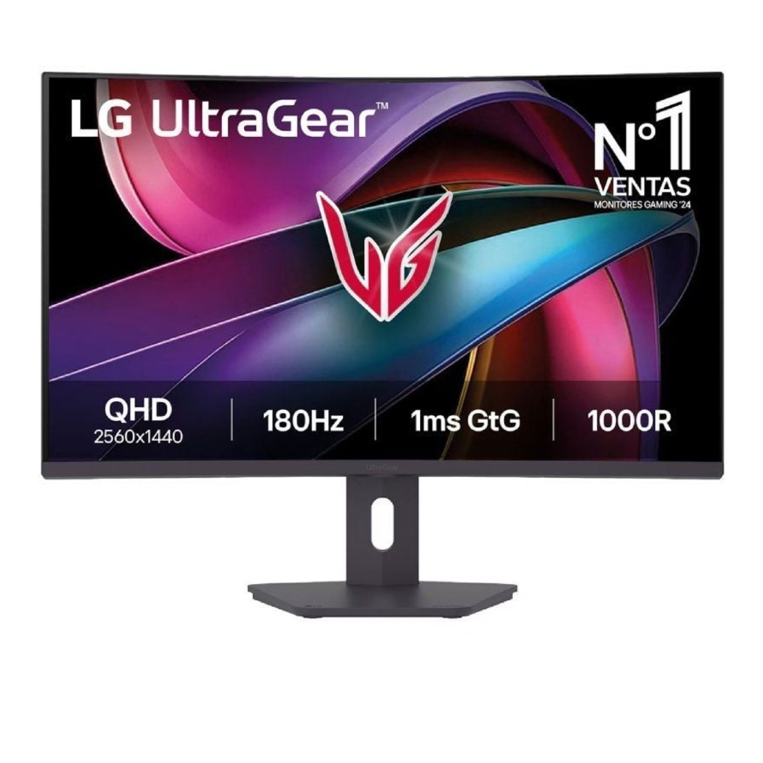 LG UltraGear 32G600A-B · Monitor Gaming Curvo 31,5" · QHD · 180Hz · 1ms · VA · Regulable