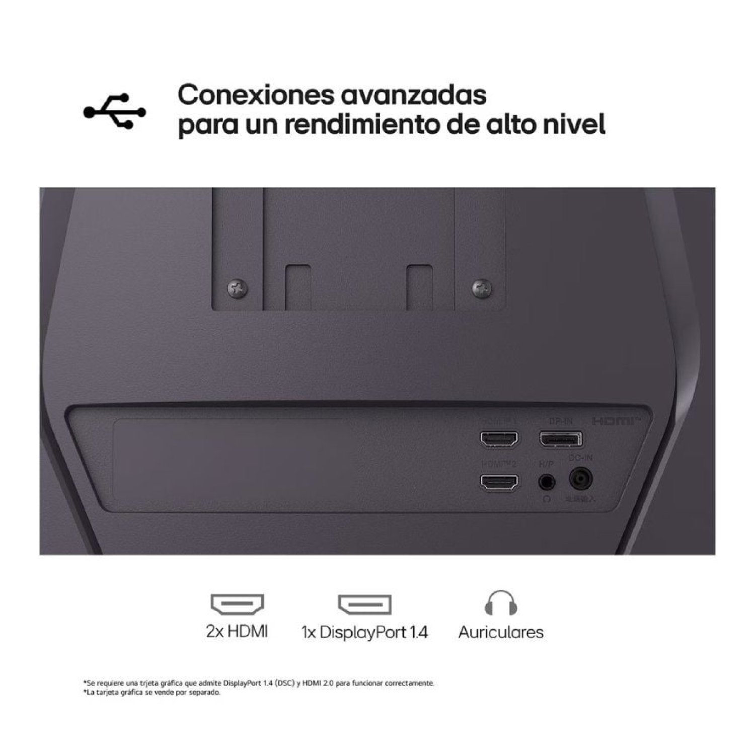 LG UltraGear 32G600A-B · Monitor Gaming Curvo 31,5" · QHD · 180Hz · 1ms · VA · Regulable