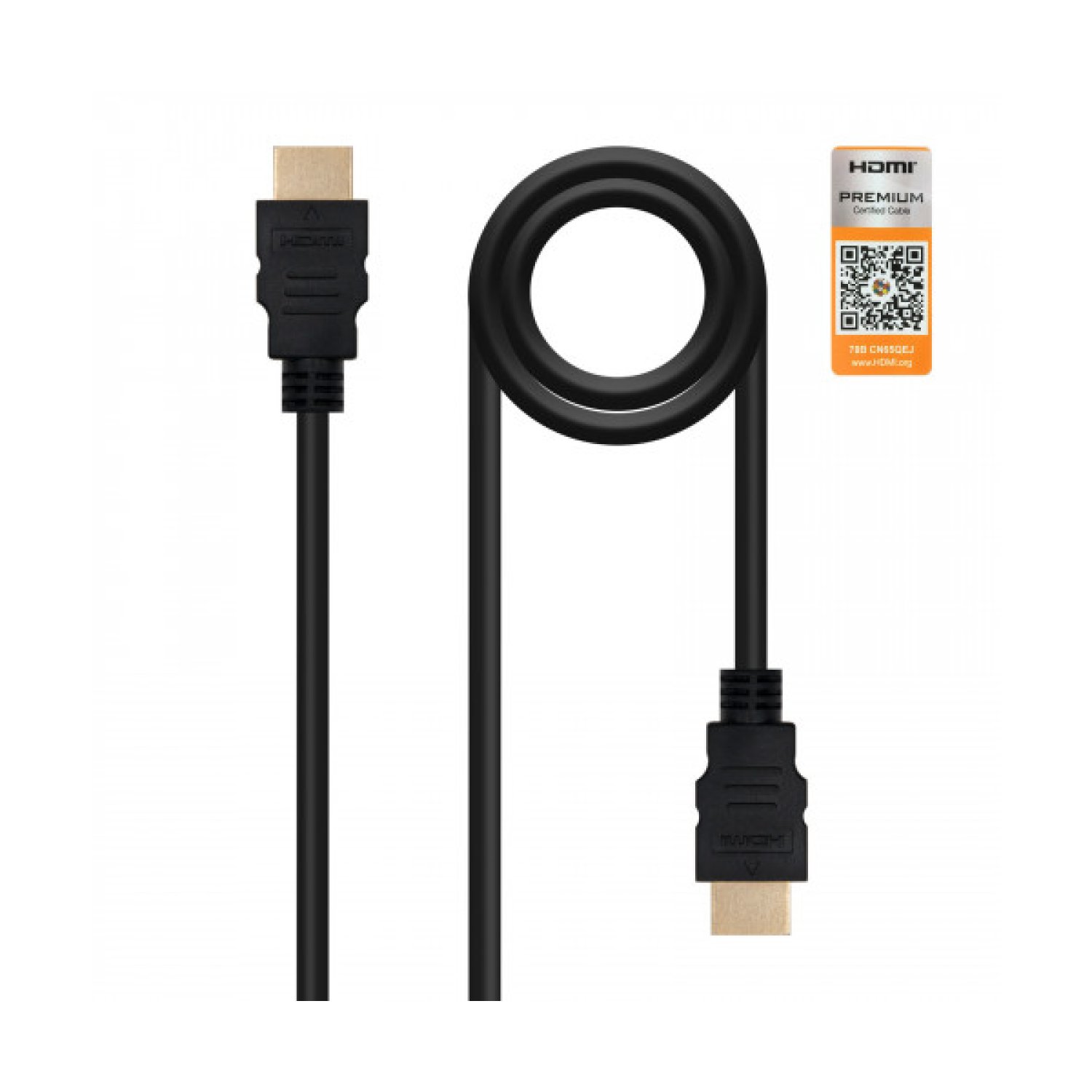 Nanocable HDMI 2.0 · HDMI Macho-Macho · 3m · 4K · Certificado · Negro