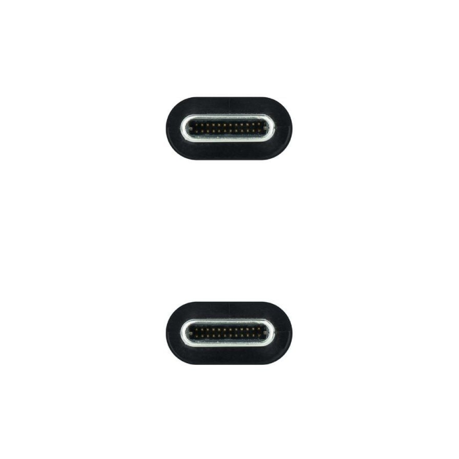 Nanocable USB 3.1 Tipo-C · 1,5m · 100W · 10Gbps · Negro