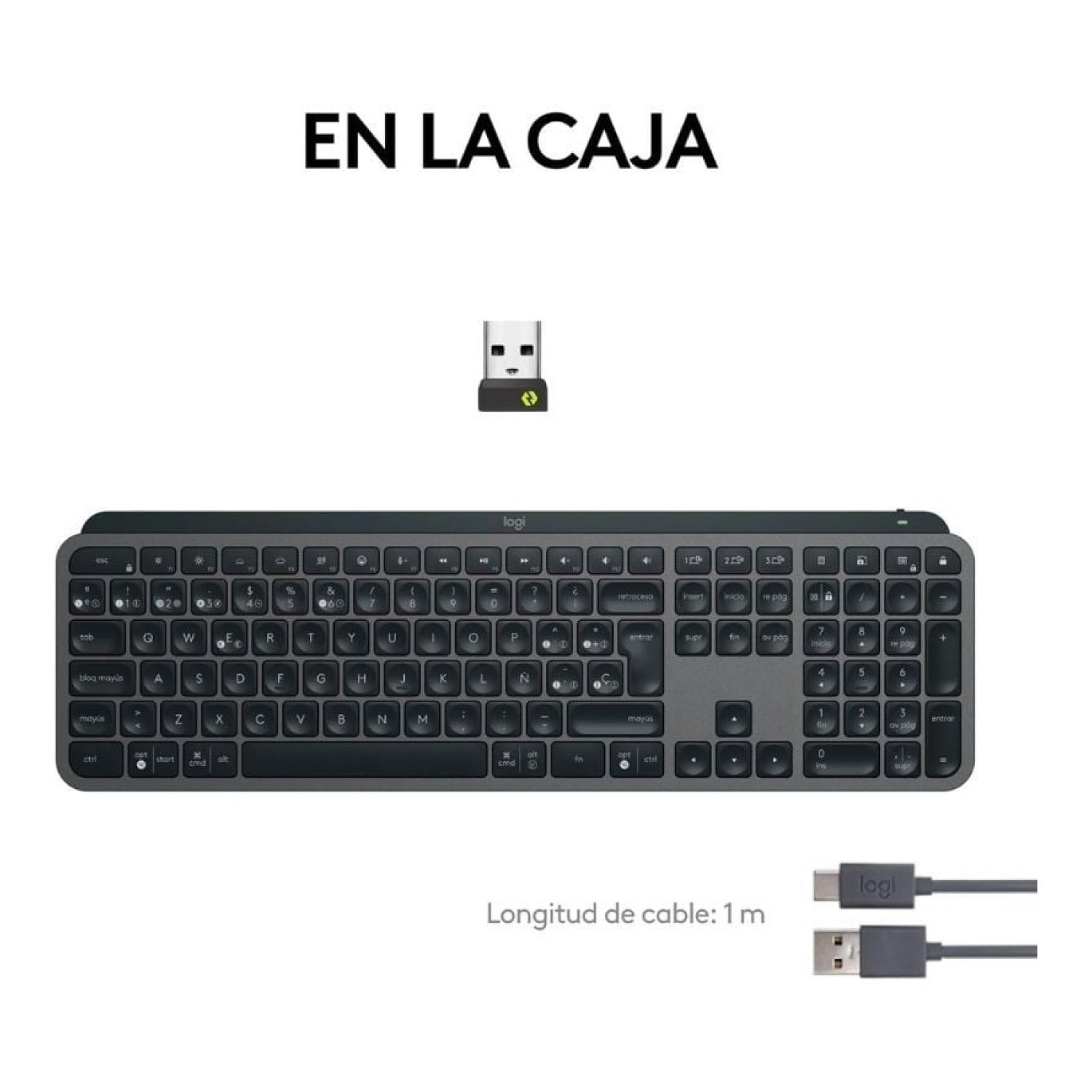 Logitech MX Keys S · Teclado Inalámbrico Bluetooth · Iluminación Inteligente