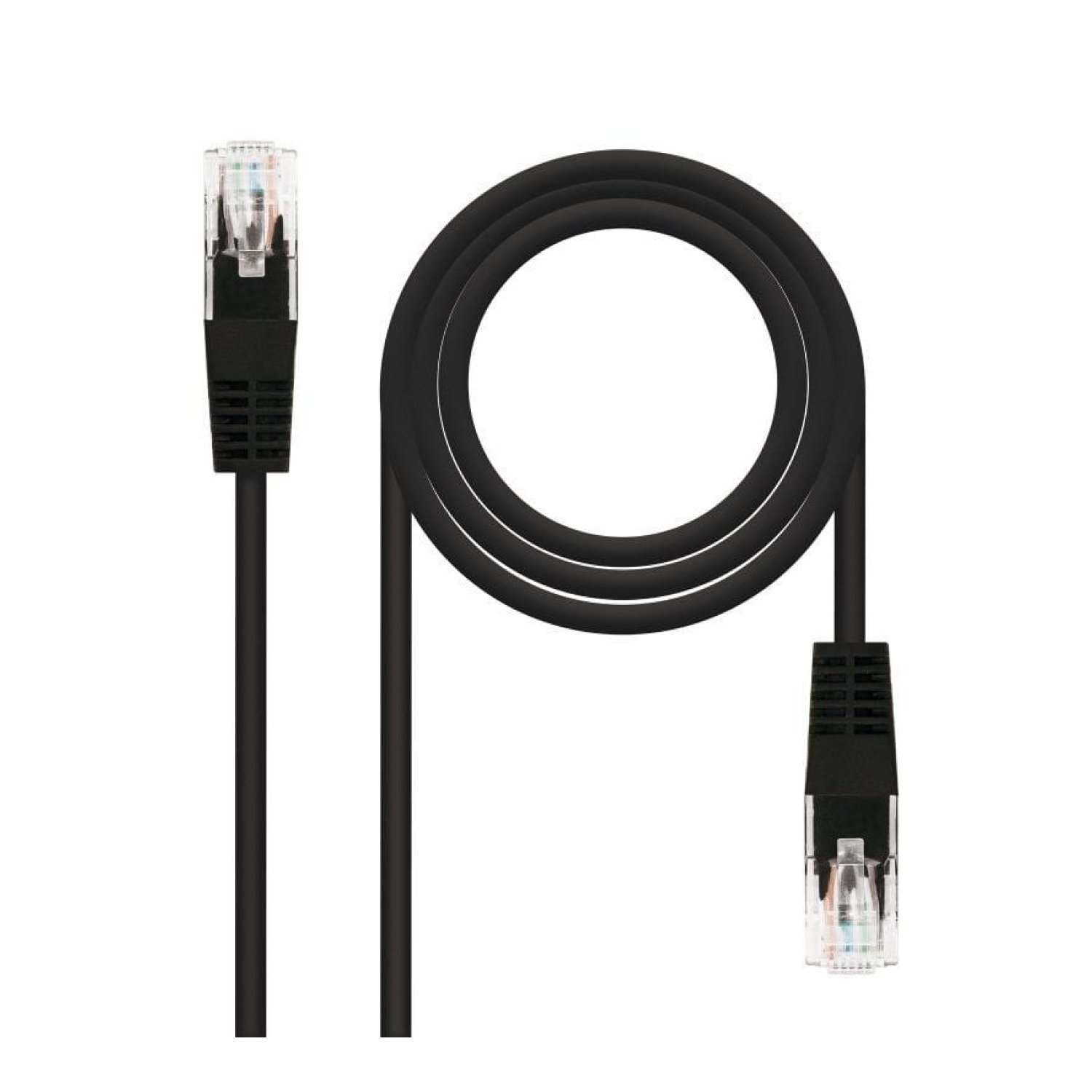 Nanocable · Cable RJ45 UTP Cat.6 · 25cm · Negro