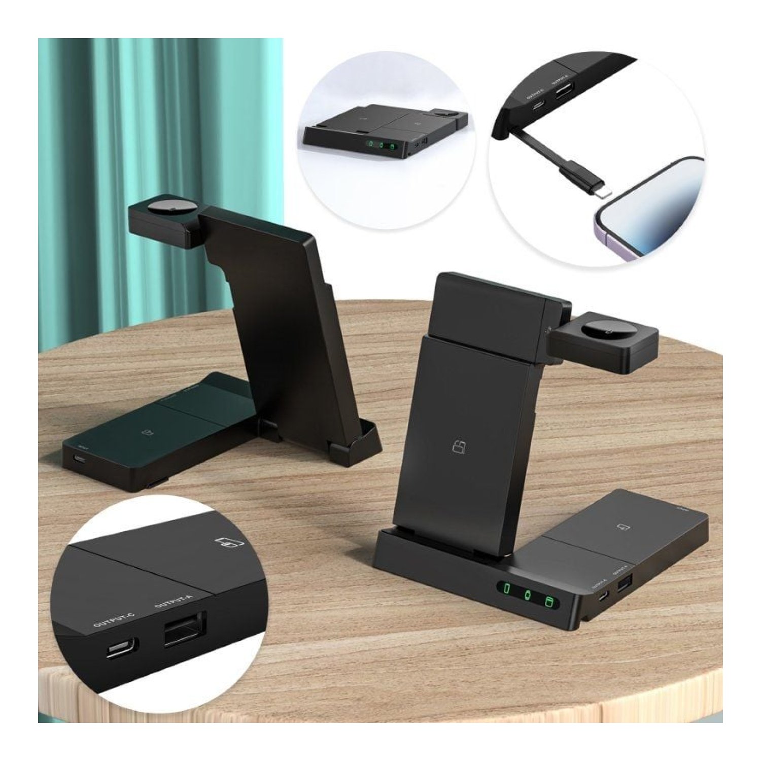 Muvit Cargador Inalámbrico · 20W · USB Tipo-C · USB