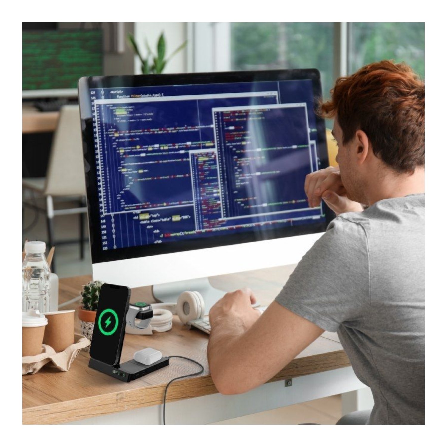 Muvit Cargador Inalámbrico · 20W · USB Tipo-C · USB