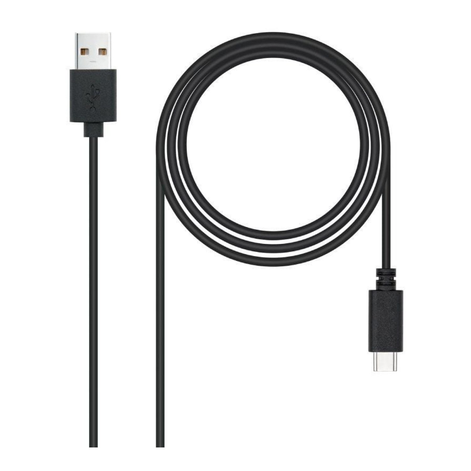 Nanocable · Cable USB 2.0 Macho a USB-C Macho · 3m · 480Mbps · Negro