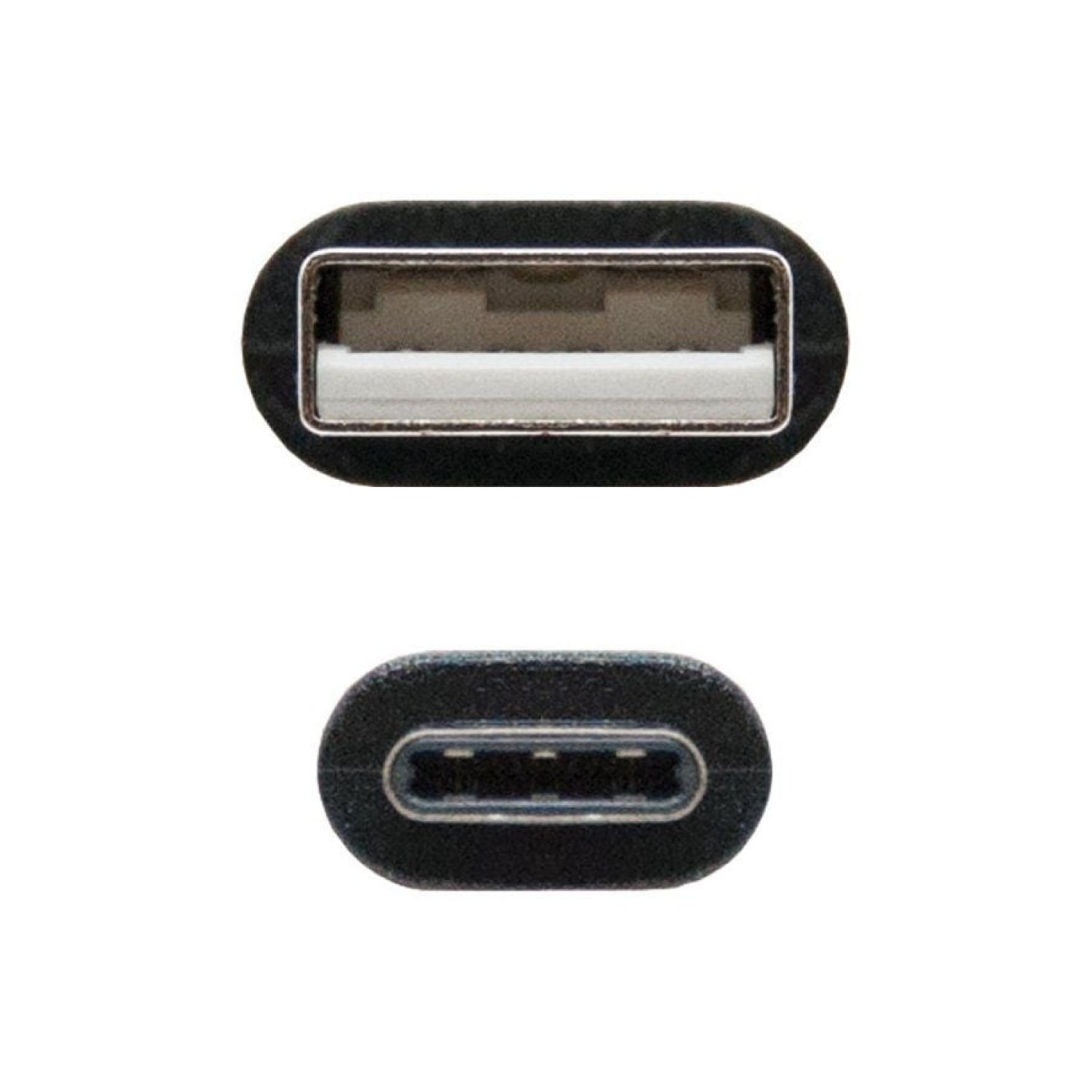 Nanocable · Cable USB 2.0 Macho a USB-C Macho · 3m · 480Mbps · Negro