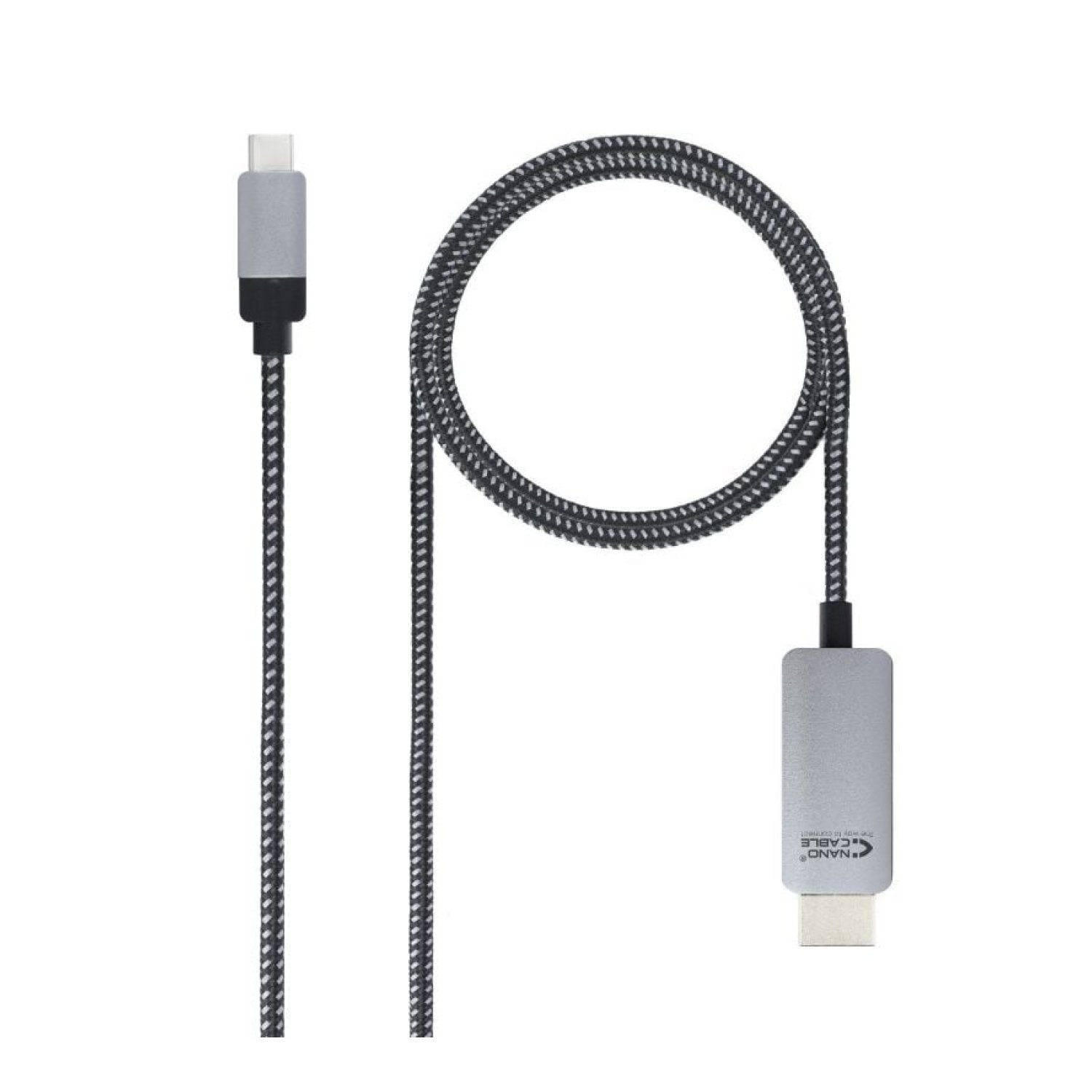 Nanocable · Cable USB-C a HDMI · 1,8m · Negro