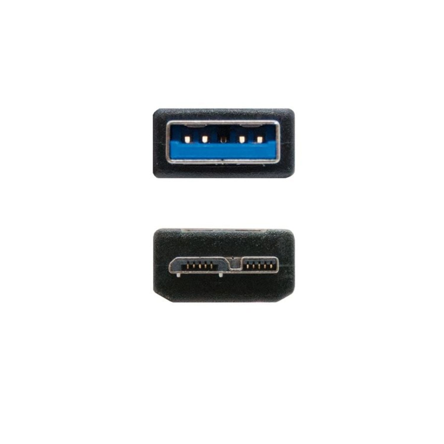 Nanocable · Cable USB 3.0 · Micro USB · 1m · Negro