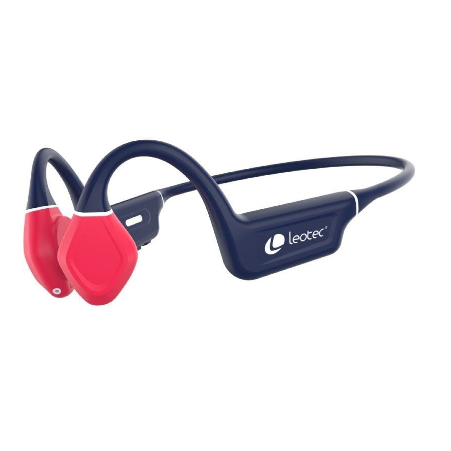 Leotec Osea Kuri · Auriculares Conducción Ósea · Bluetooth · Micrófono · Azul y Rojo