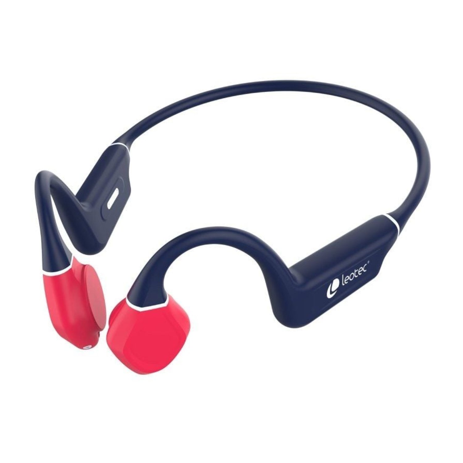 Leotec Osea Kuri · Auriculares Conducción Ósea · Bluetooth · Micrófono · Azul y Rojo