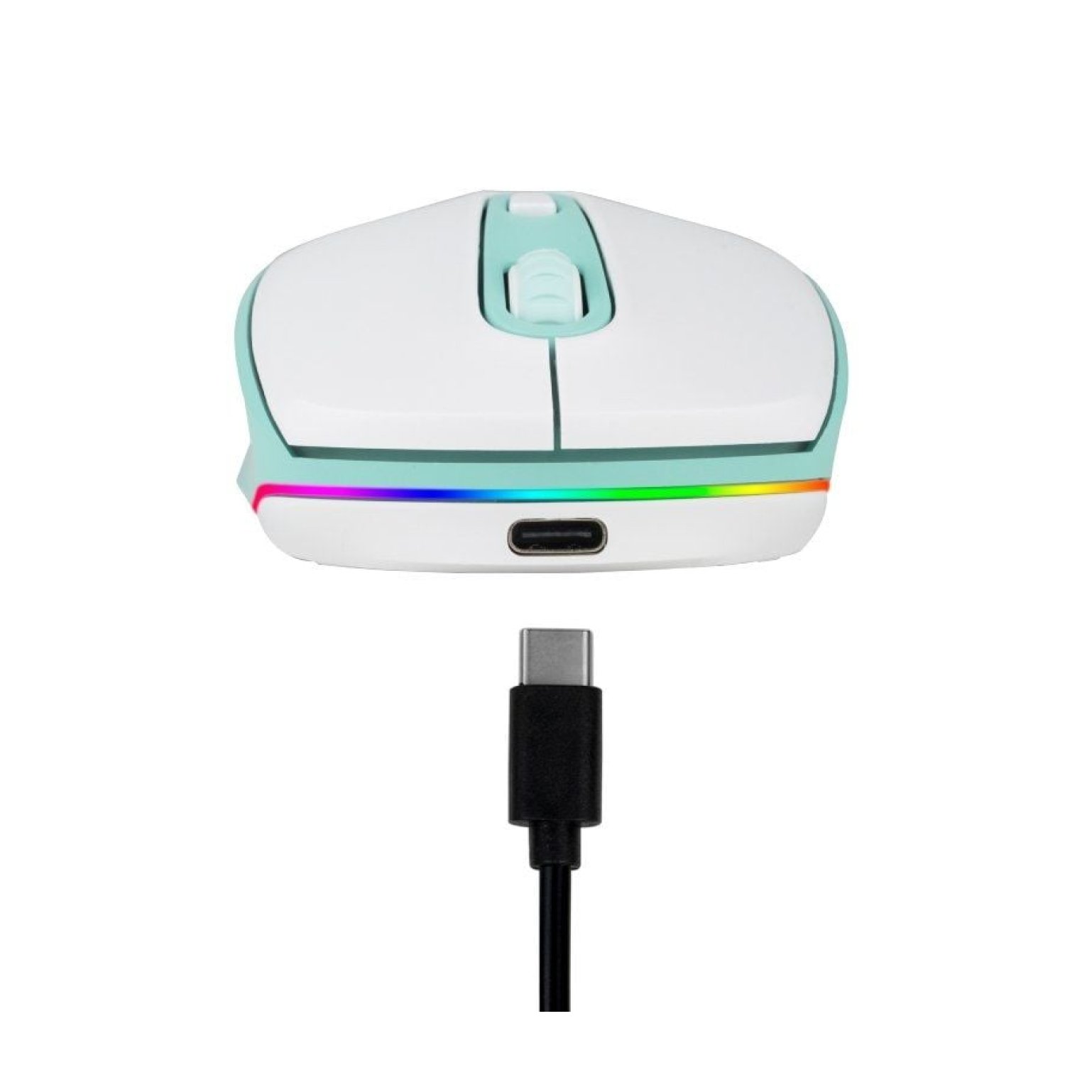 NGS Smog · Ratón Inalámbrico · 2400 DPI · Batería Recargable · Verde Menta