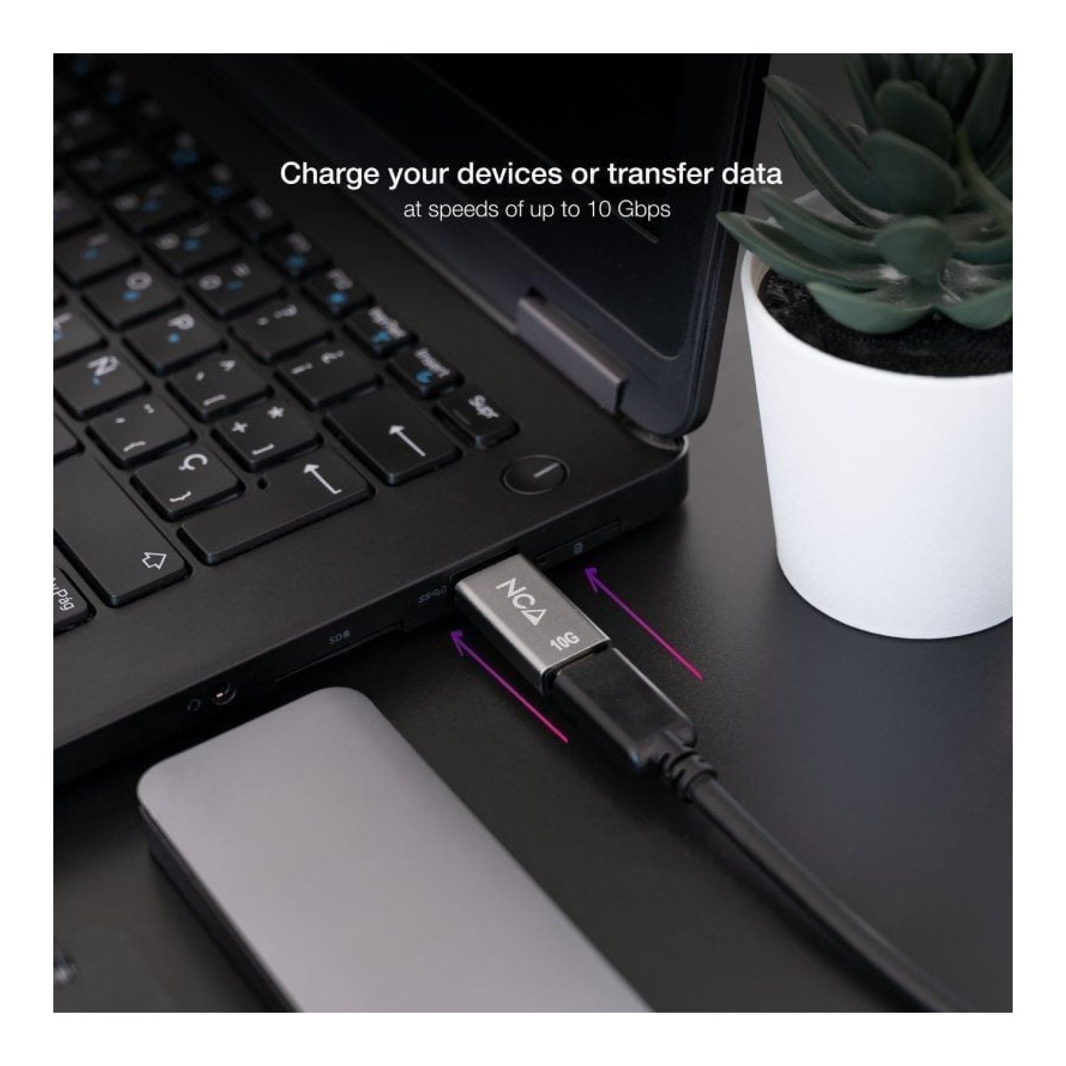 Nanocable · Adaptador USB 3.1 · USB Macho a Tipo-C Hembra