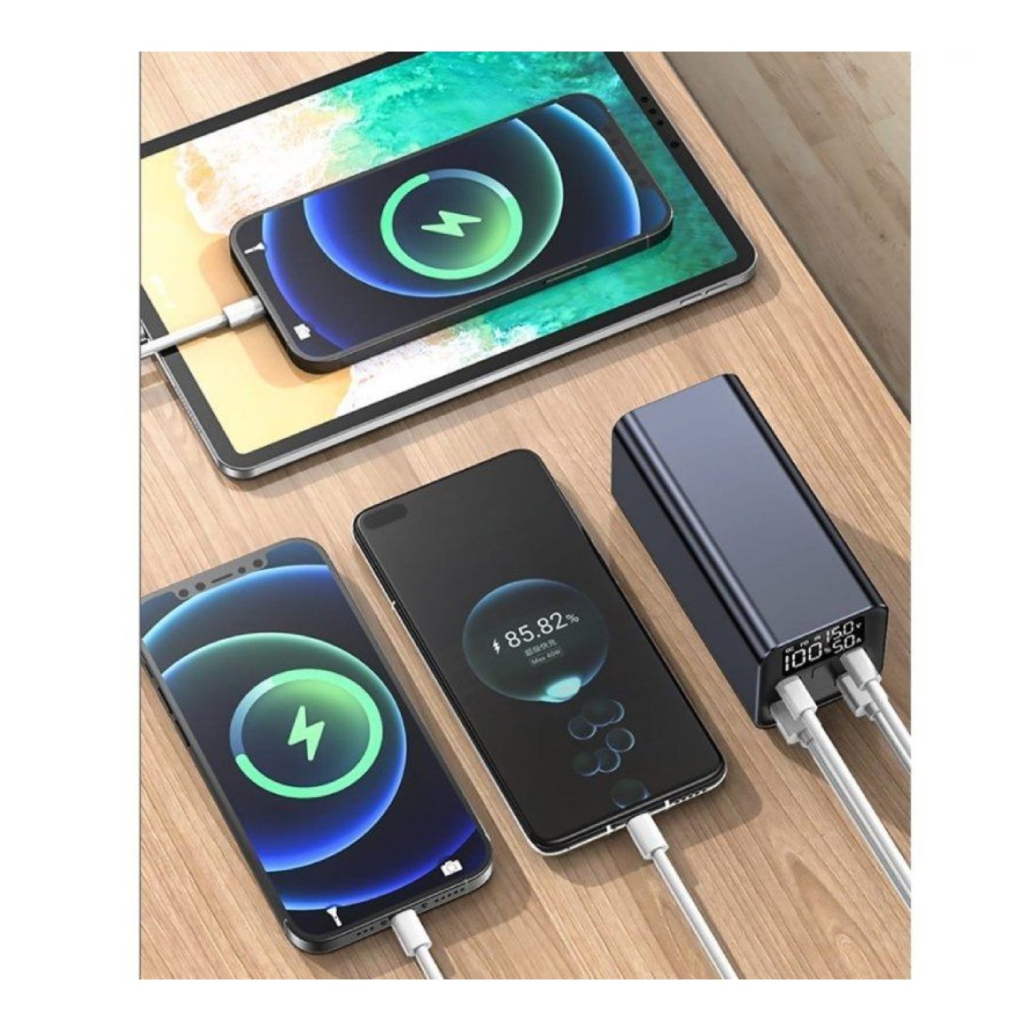Batería Externa/Powerbank Leotec PowerBank 20000mAh PD/ 65W/ Compatible con Portátiles