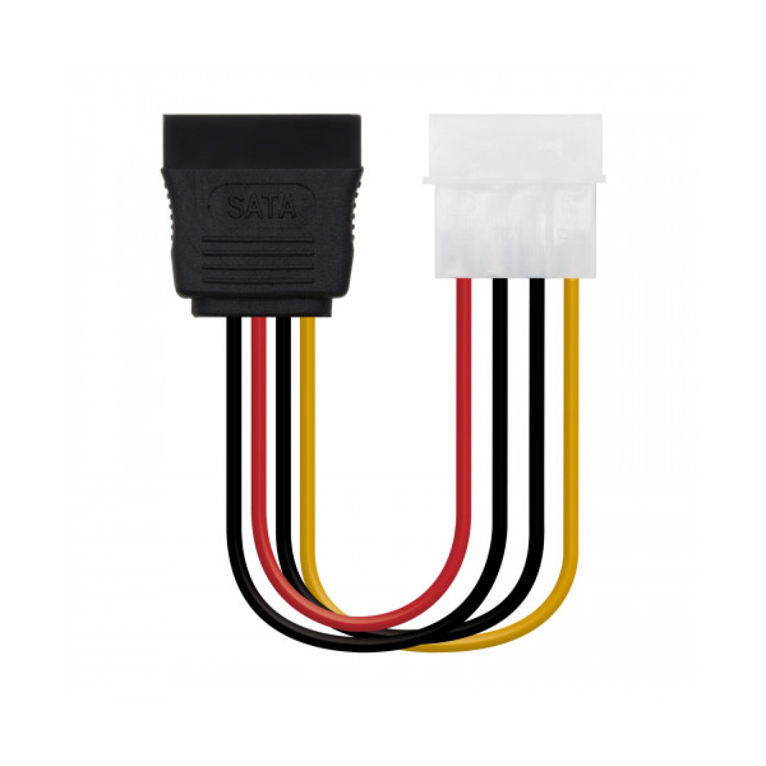 Nanocable · Cable Alimentación SATA · Molex a SATA · 16 cm