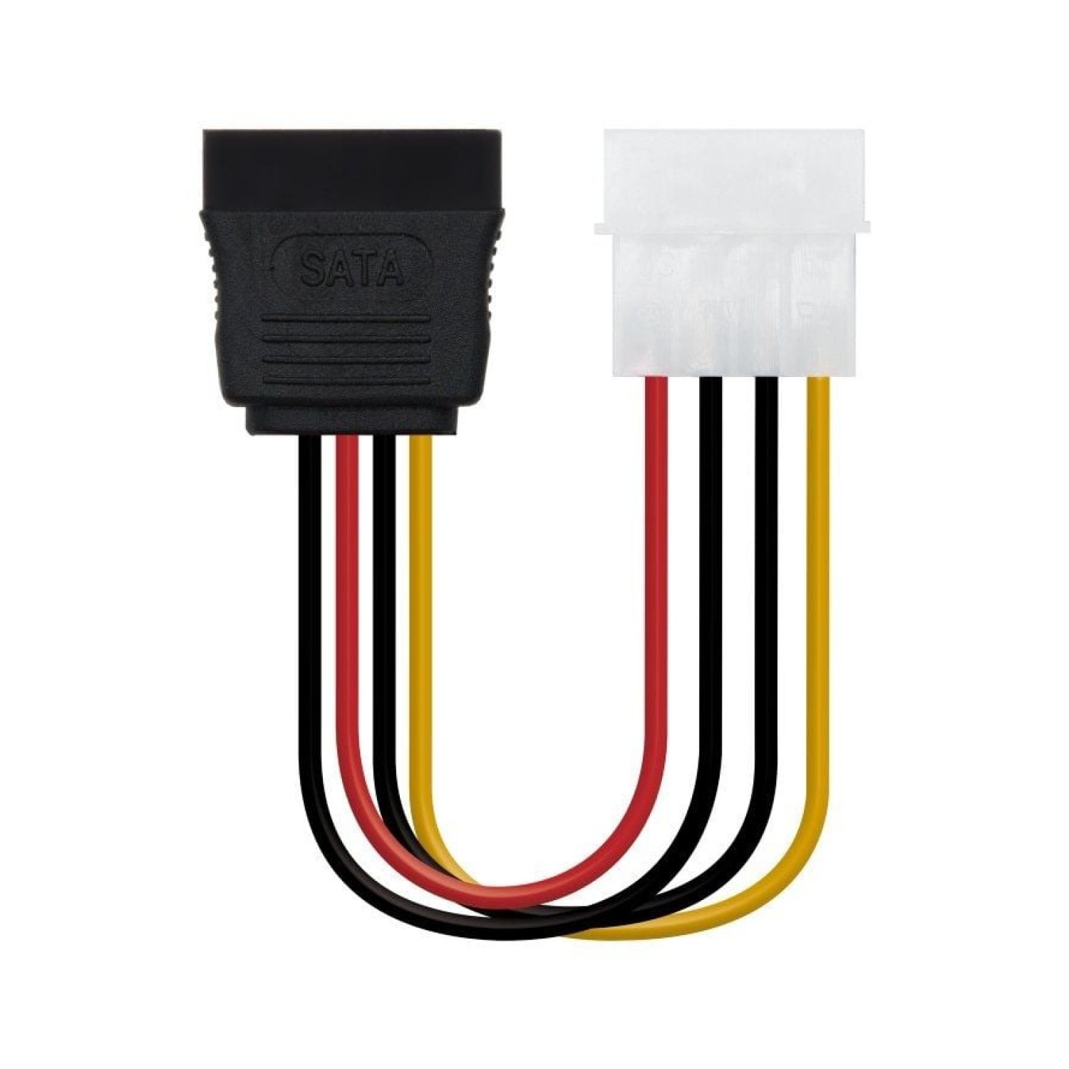 Nanocable · Cable Alimentación SATA · Molex a SATA · 16 cm