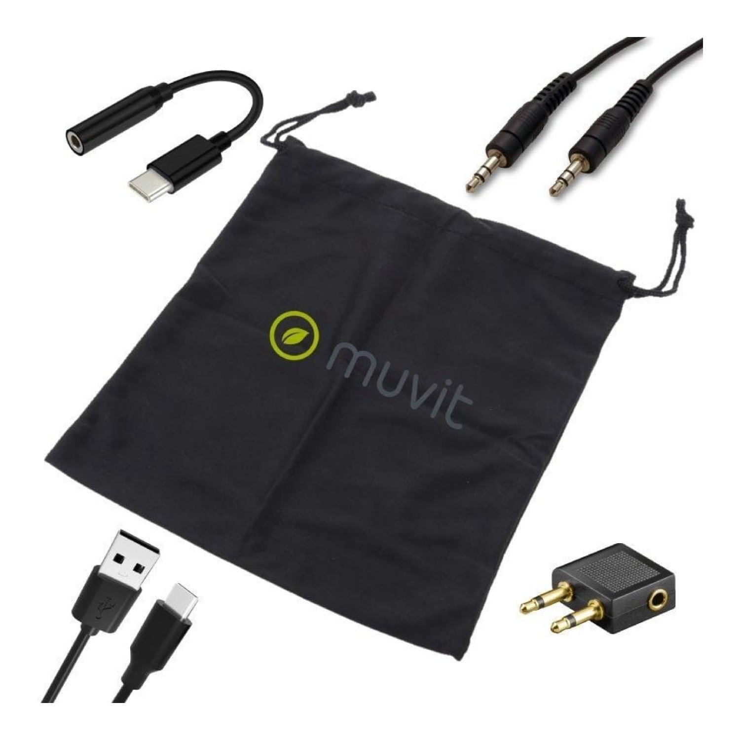 Muvit · Auriculares Inalámbricos · Bluetooth · Micrófono · Negro