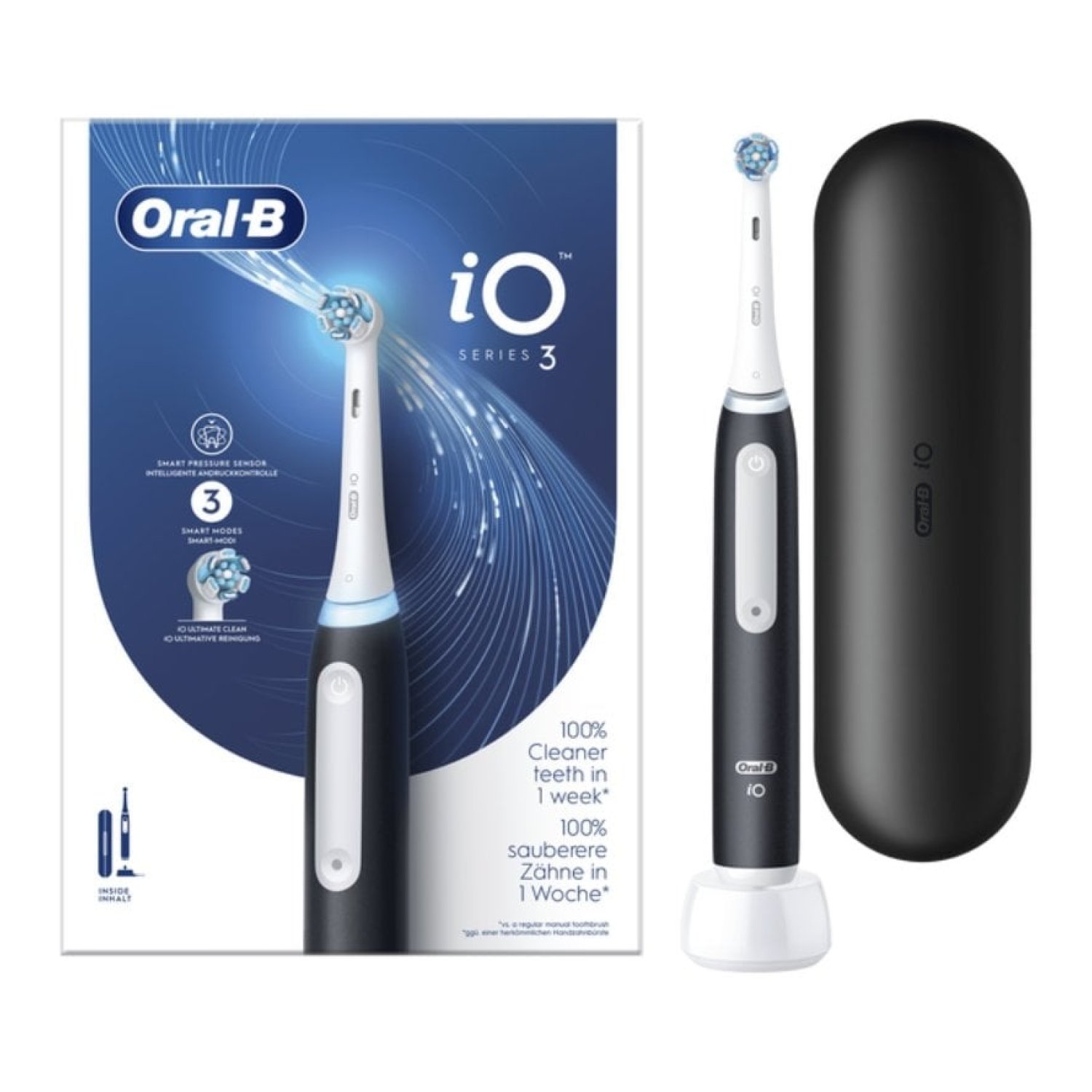 Oral-B iO 3 · Cepillo Dental Eléctrico · Negro
