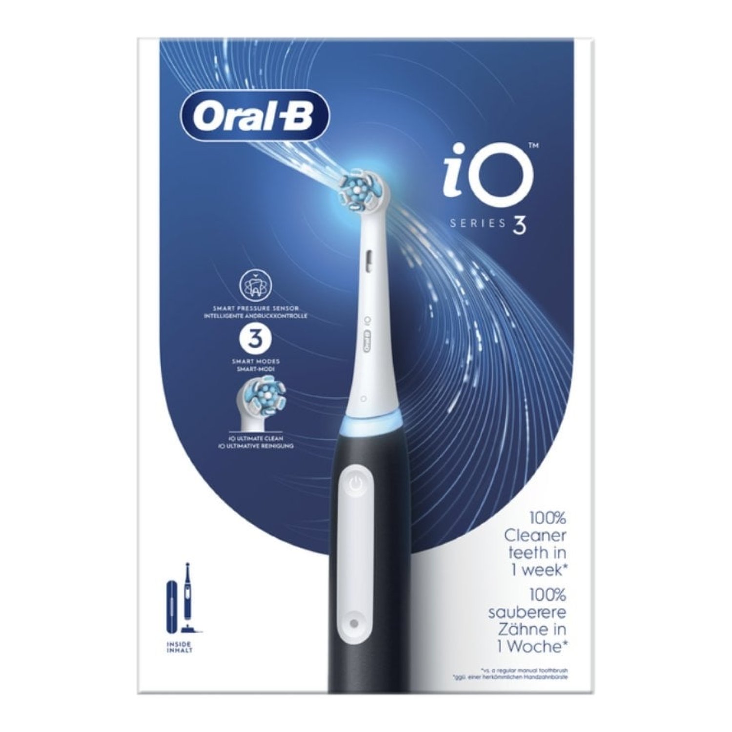 Oral-B iO 3 · Cepillo Dental Eléctrico · Negro
