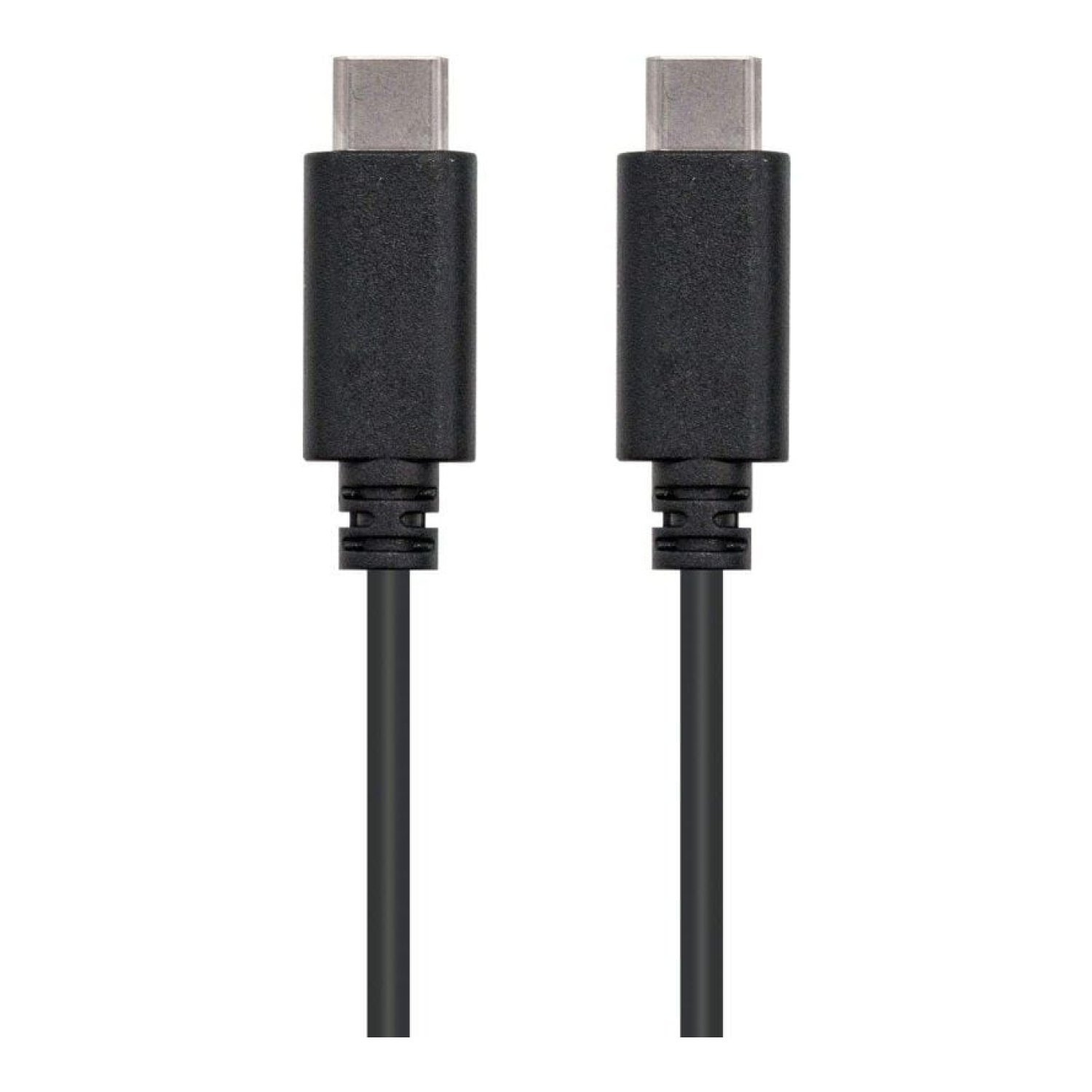 Nanocable · Cable USB 2.0 Tipo-C · 1m · USB-C Macho a USB-C Macho · 480Mbps · Negro
