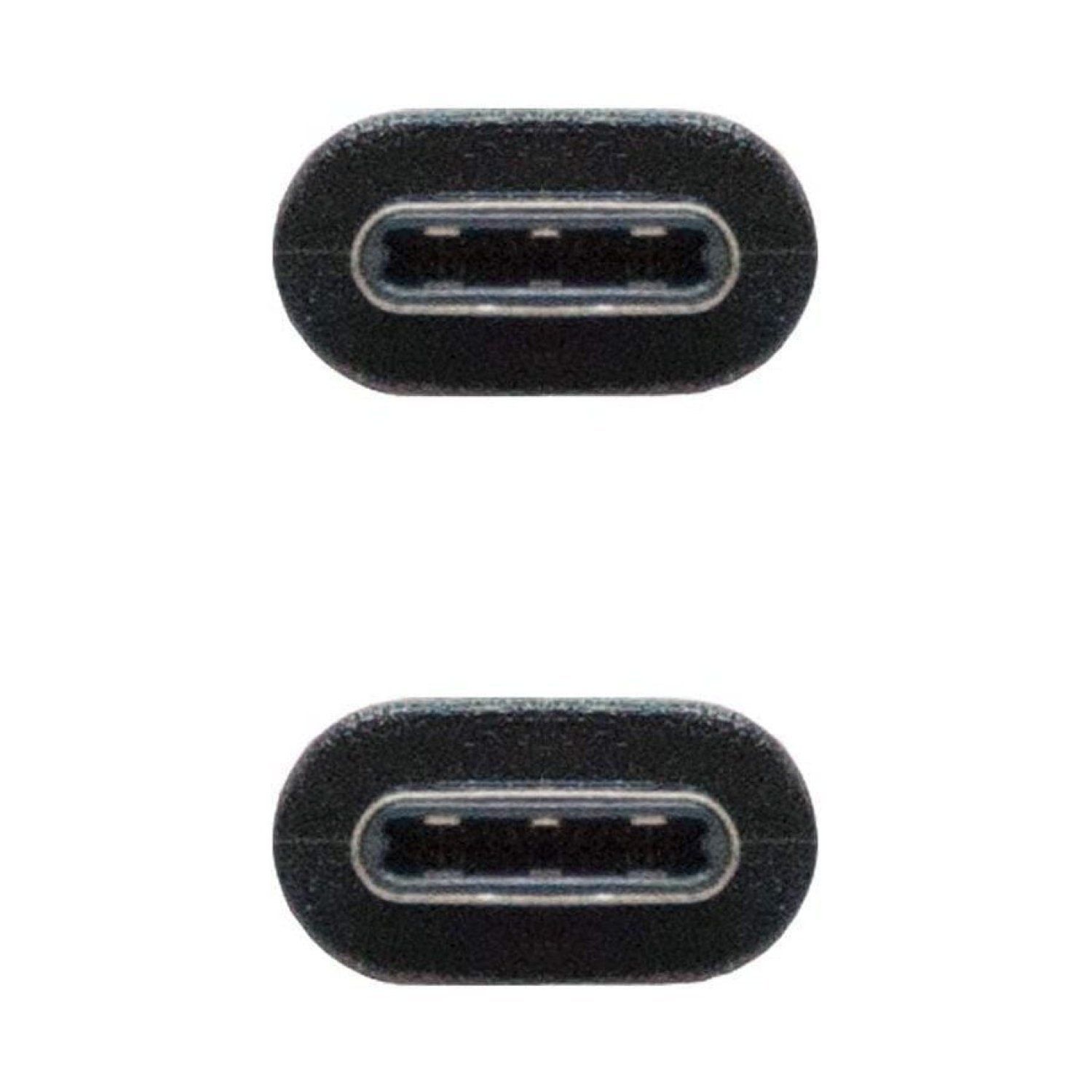 Nanocable · Cable USB 2.0 Tipo-C · 1m · USB-C Macho a USB-C Macho · 480Mbps · Negro