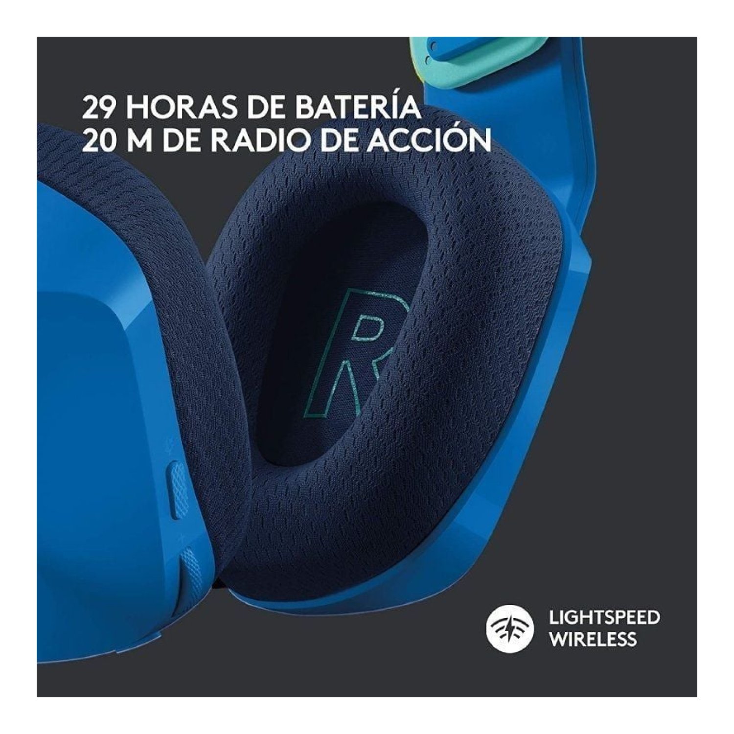 Logitech G733 · Auriculares Gaming Inalámbricos · Micrófono · Azules
