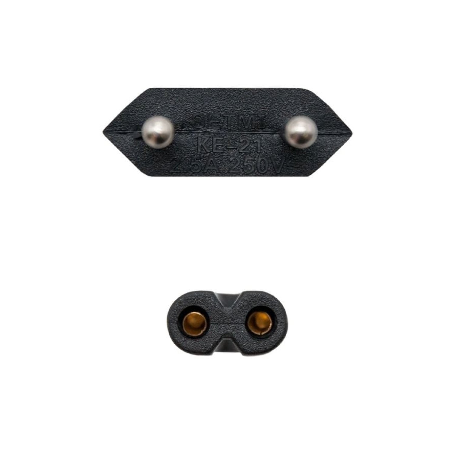 Nanocable · Cable Alimentación C7 · CEE7/16 a C7 · 1,5m · Negro