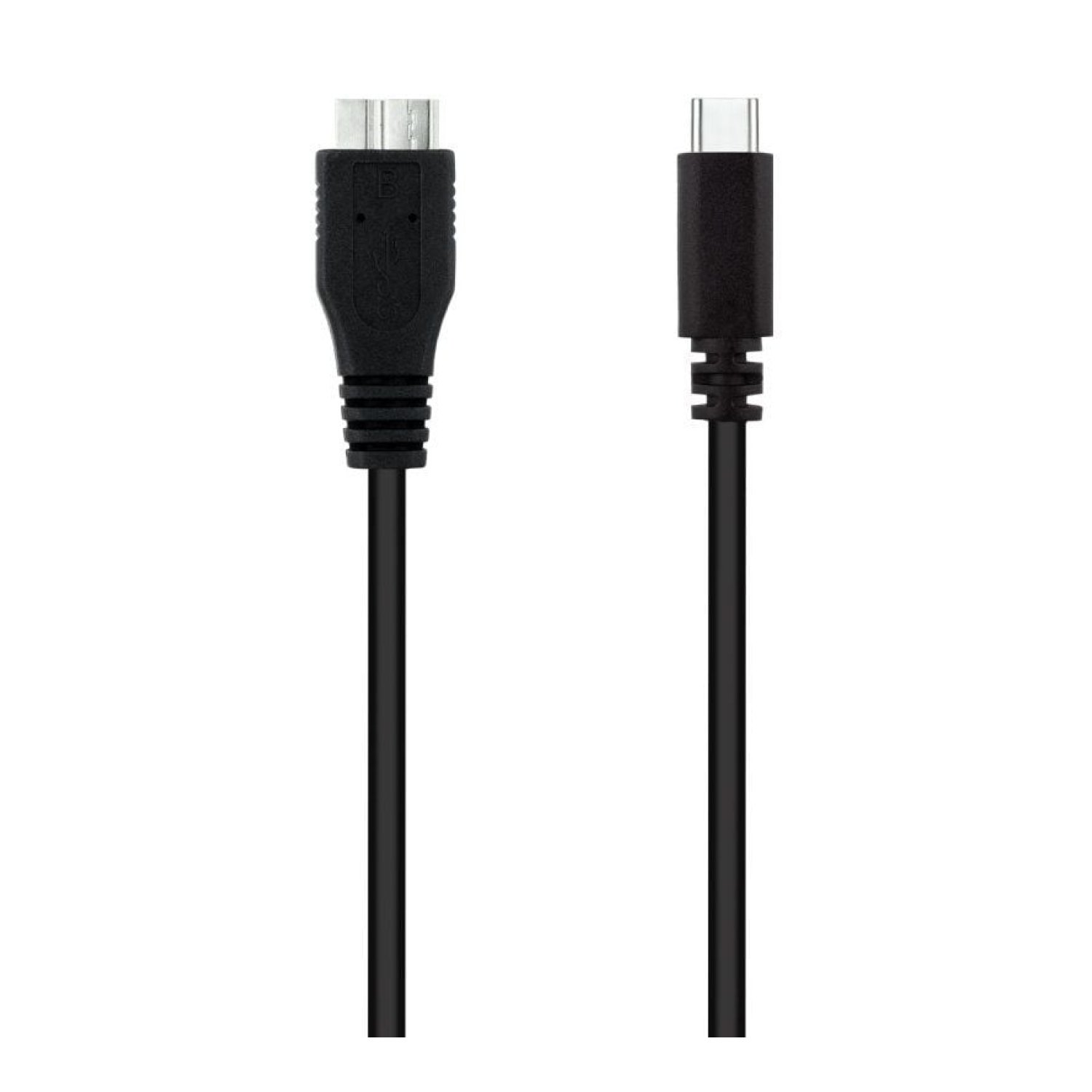 Nanocable Cable USB 3.0 Tipo-C · MicroUSB Macho · 5Gbps · 1m · Negro