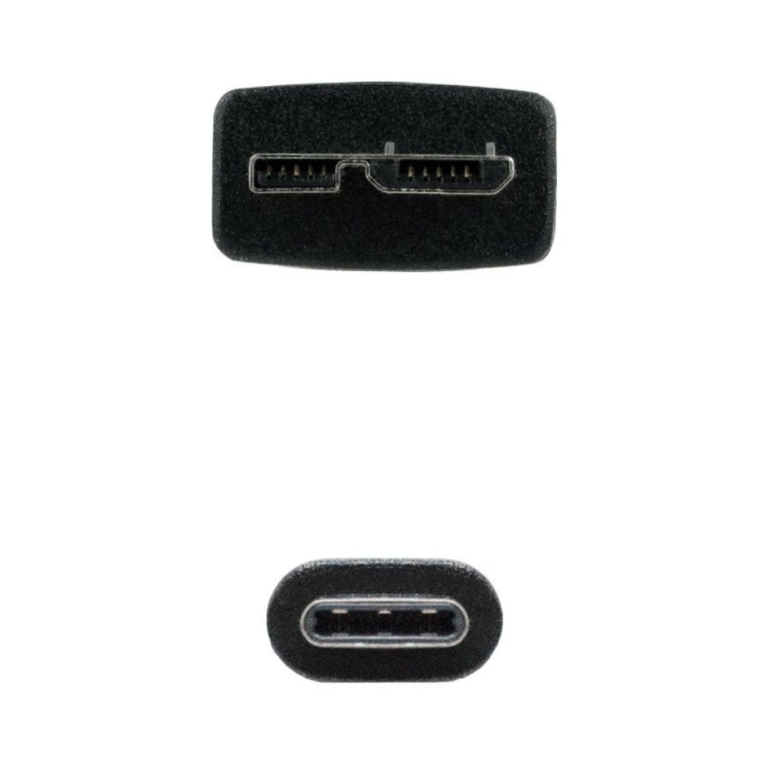 Nanocable Cable USB 3.0 Tipo-C · MicroUSB Macho · 5Gbps · 1m · Negro
