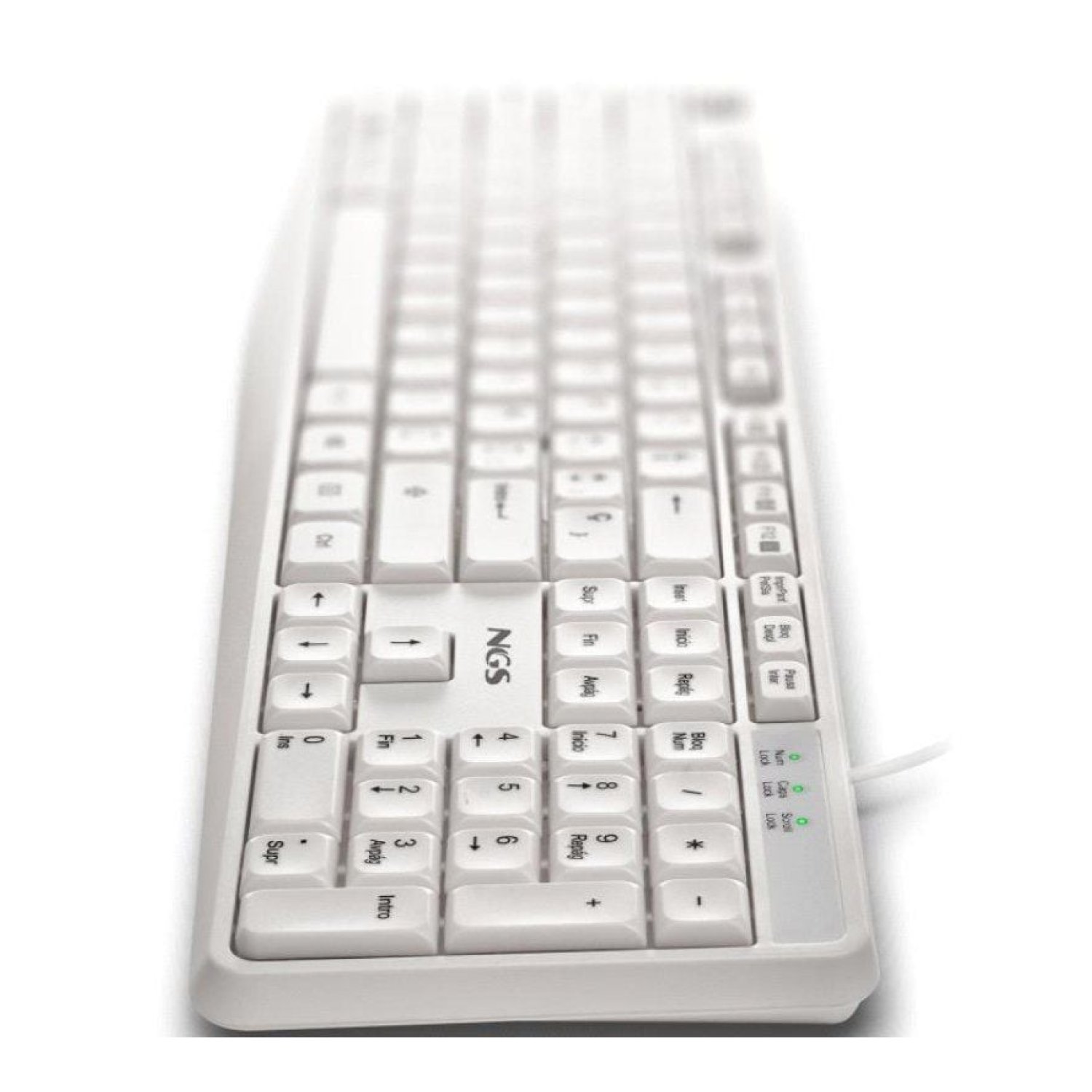 NGS Heritage · Teclado Español · Blanco