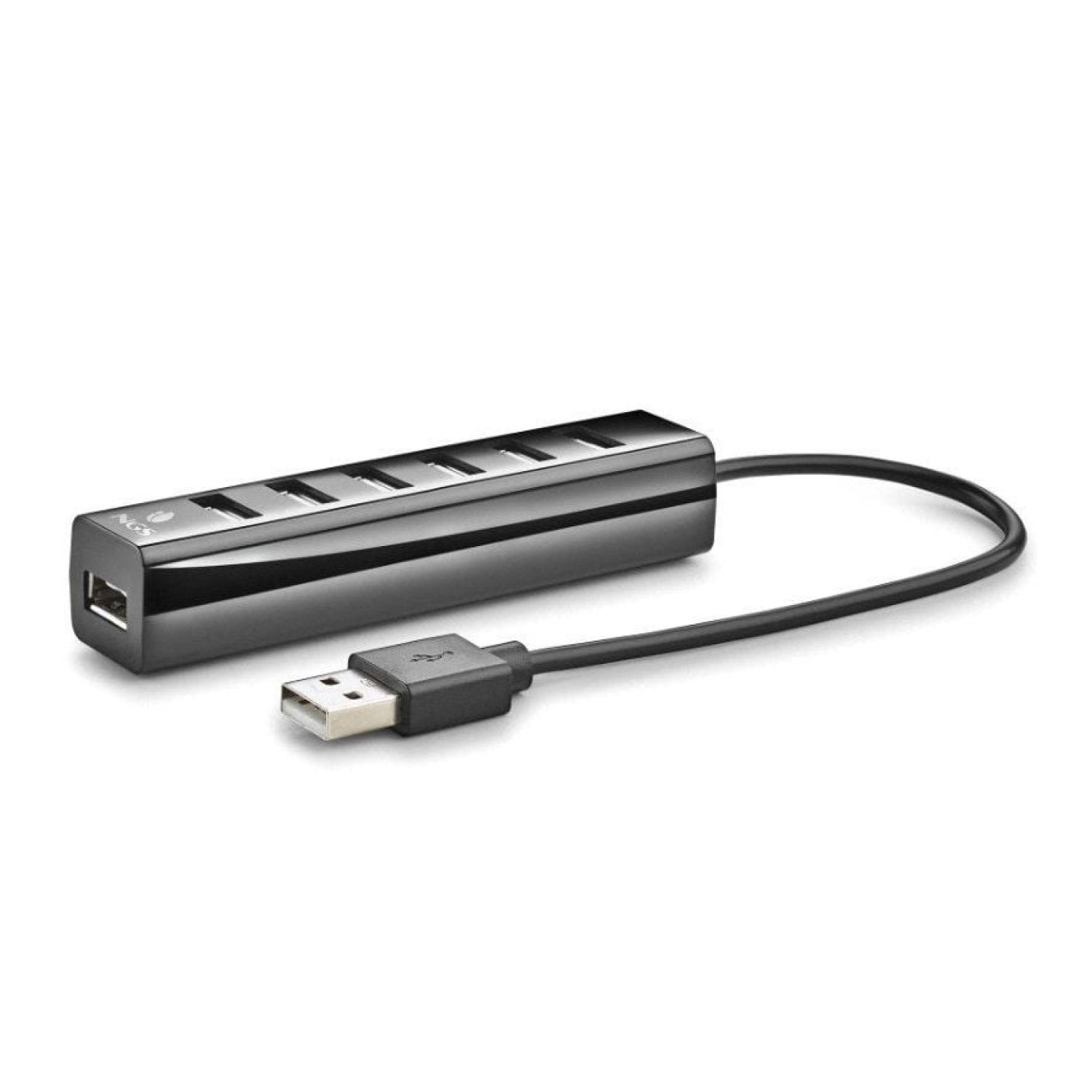 NGS iHub7 Tiny · Hub USB 2.0 · 7 Puertos · Alimentación Externa