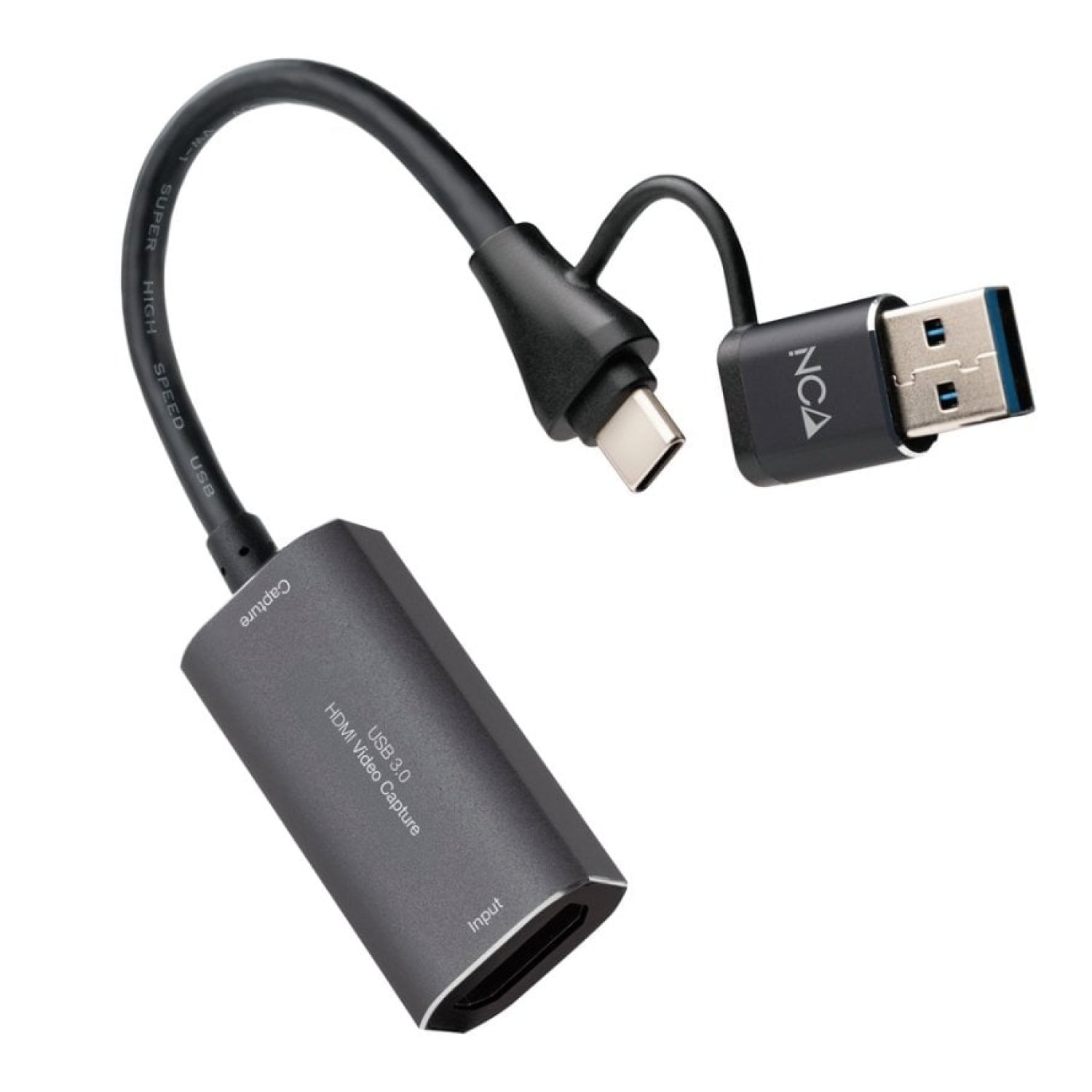Nanocable Capturadora de Vídeo · USB Tipo-C · USB 3.0