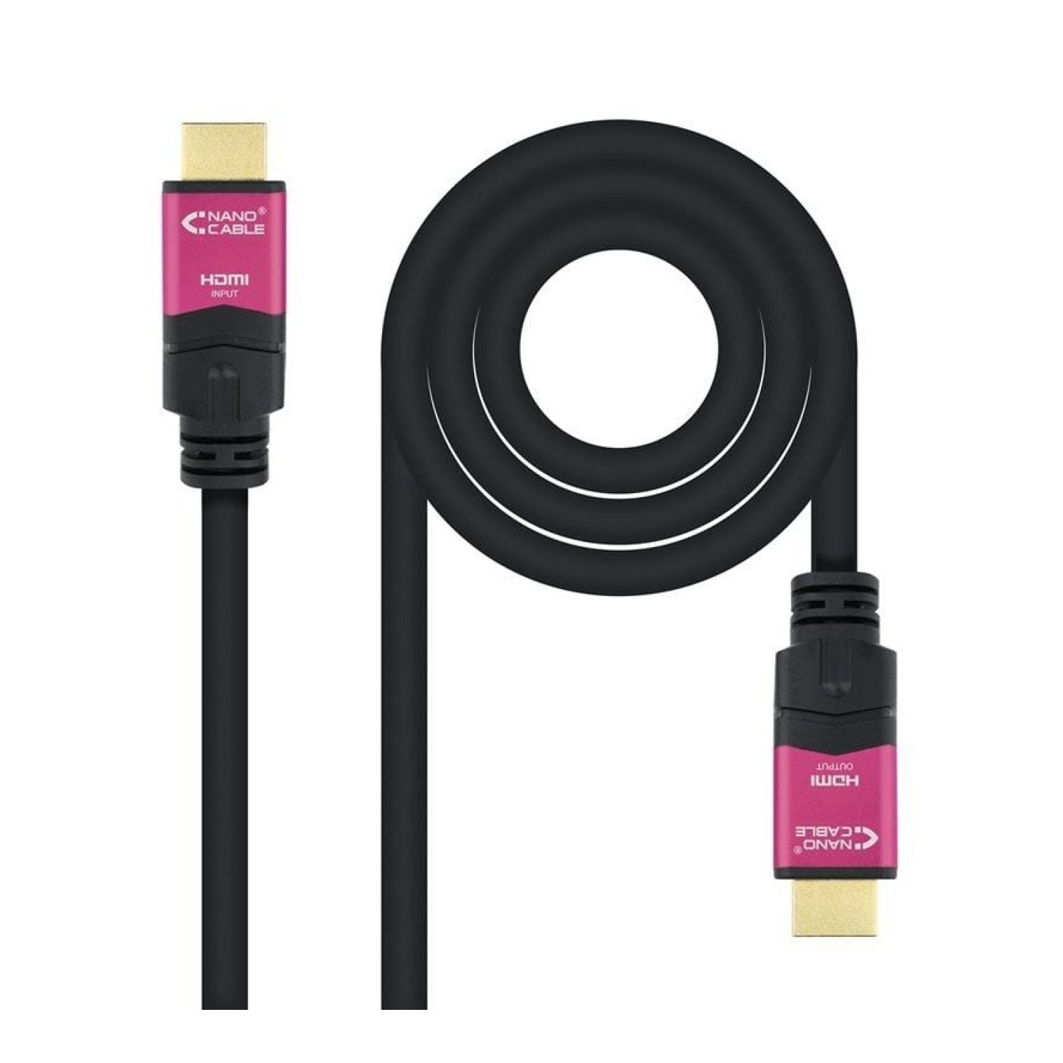 Nanocable Cable HDMI 2.0 · 4K · 15m · Macho-Macho · Negro