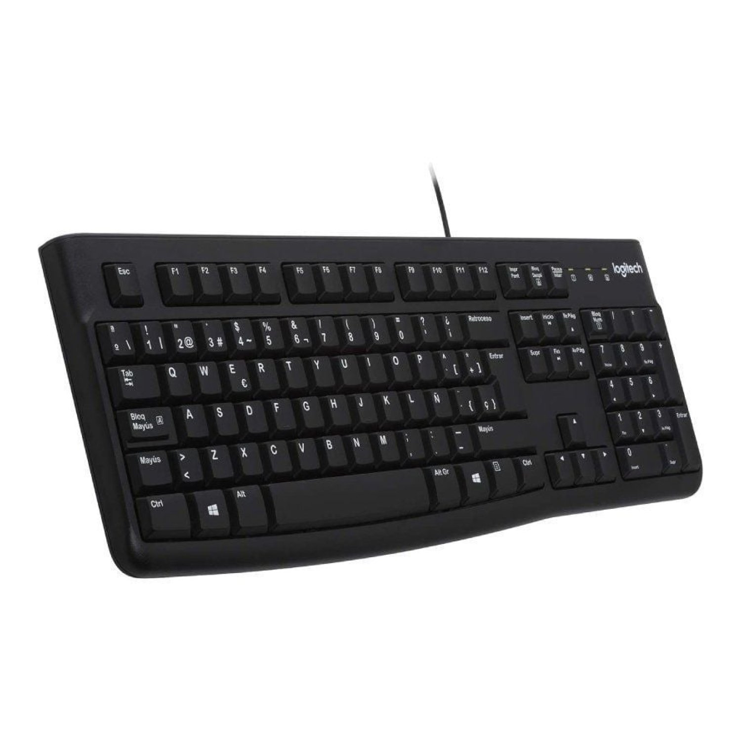Logitech K120 · Teclado · Conexión USB · Diseño Compacto