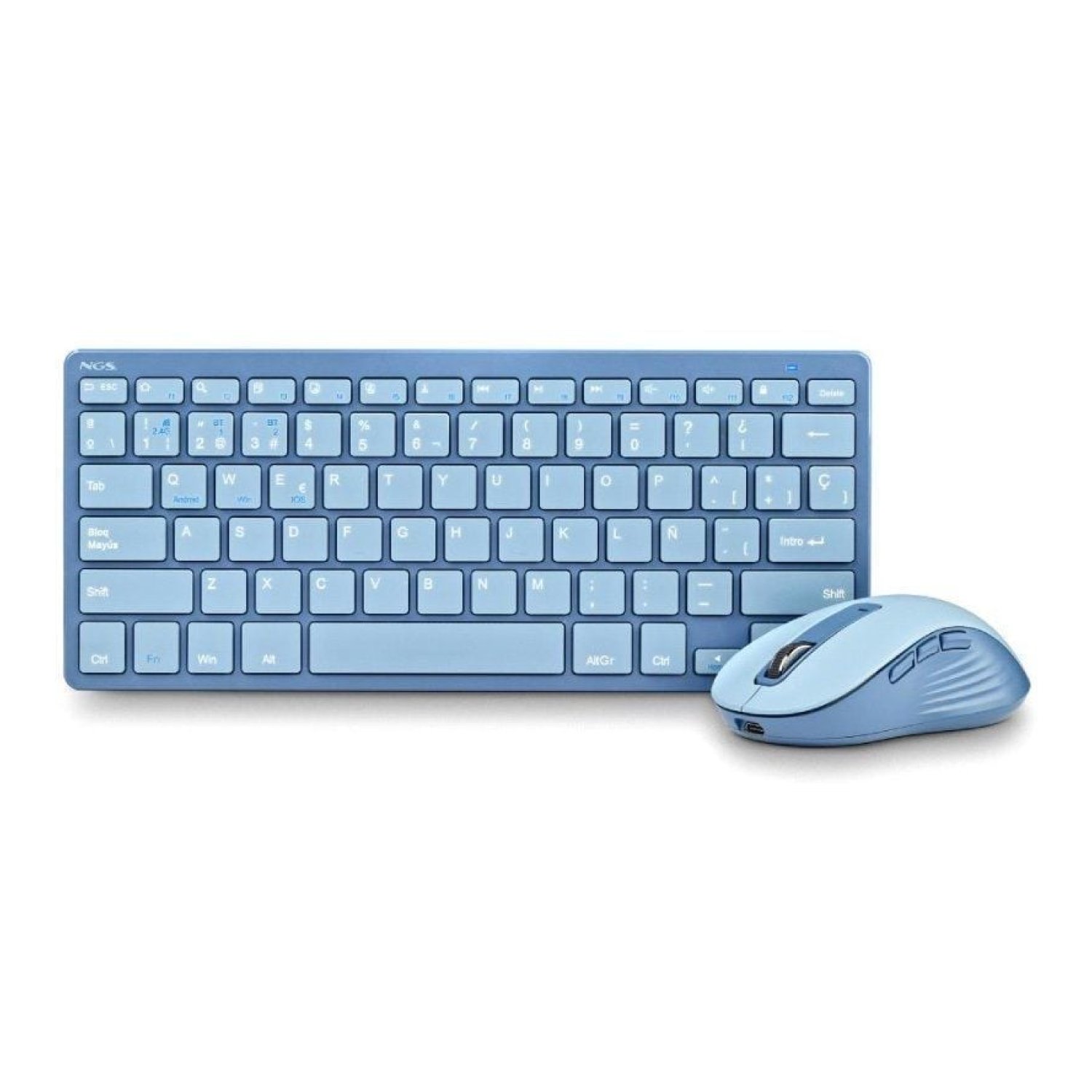 NGS Fantasy Kit · Teclado y Ratón Inalámbricos · Azul
