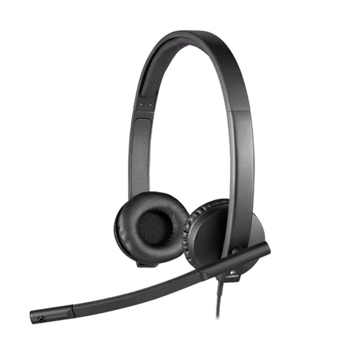 Logitech H570E · Auriculares con Micrófono · USB · Negros