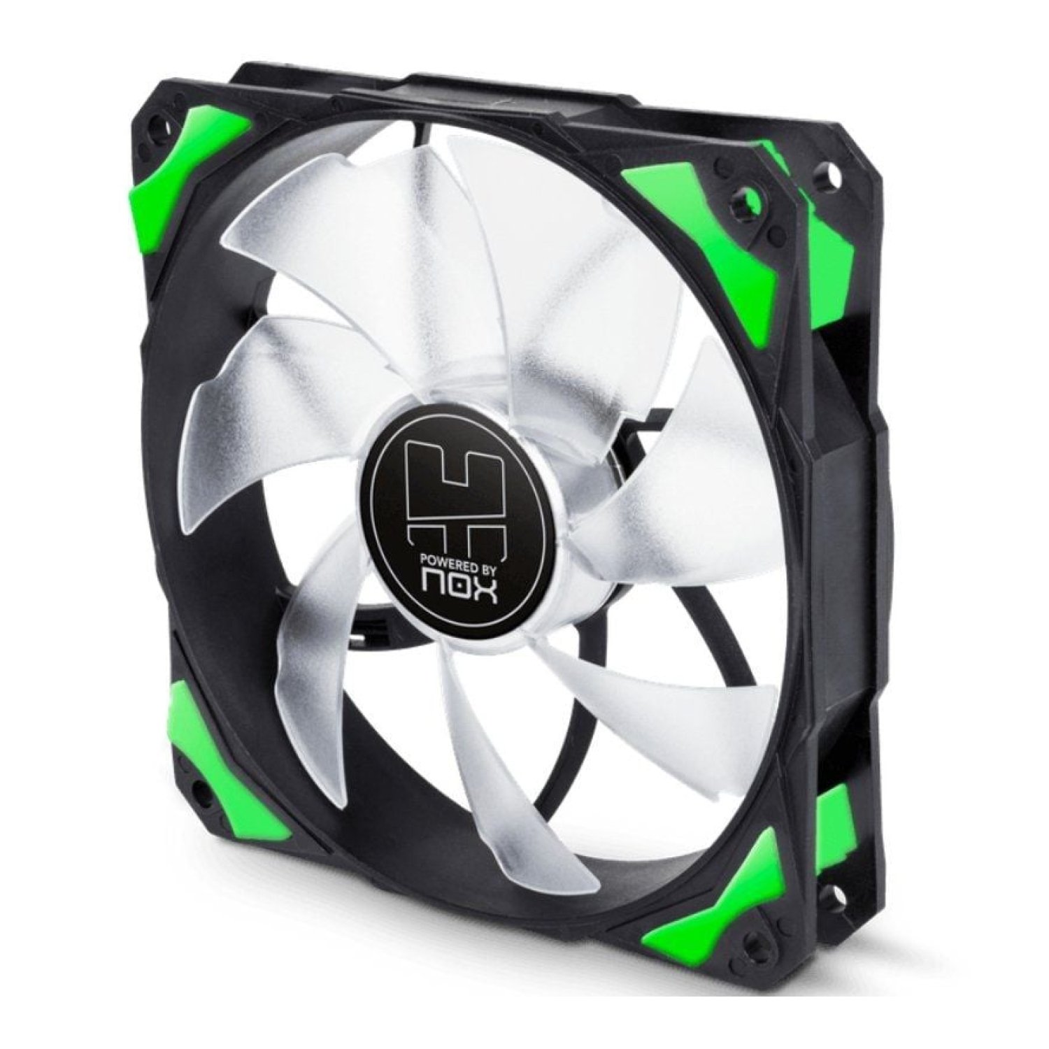 Nox H-Fan Green · Ventilador 12cm · RGB · Gaming