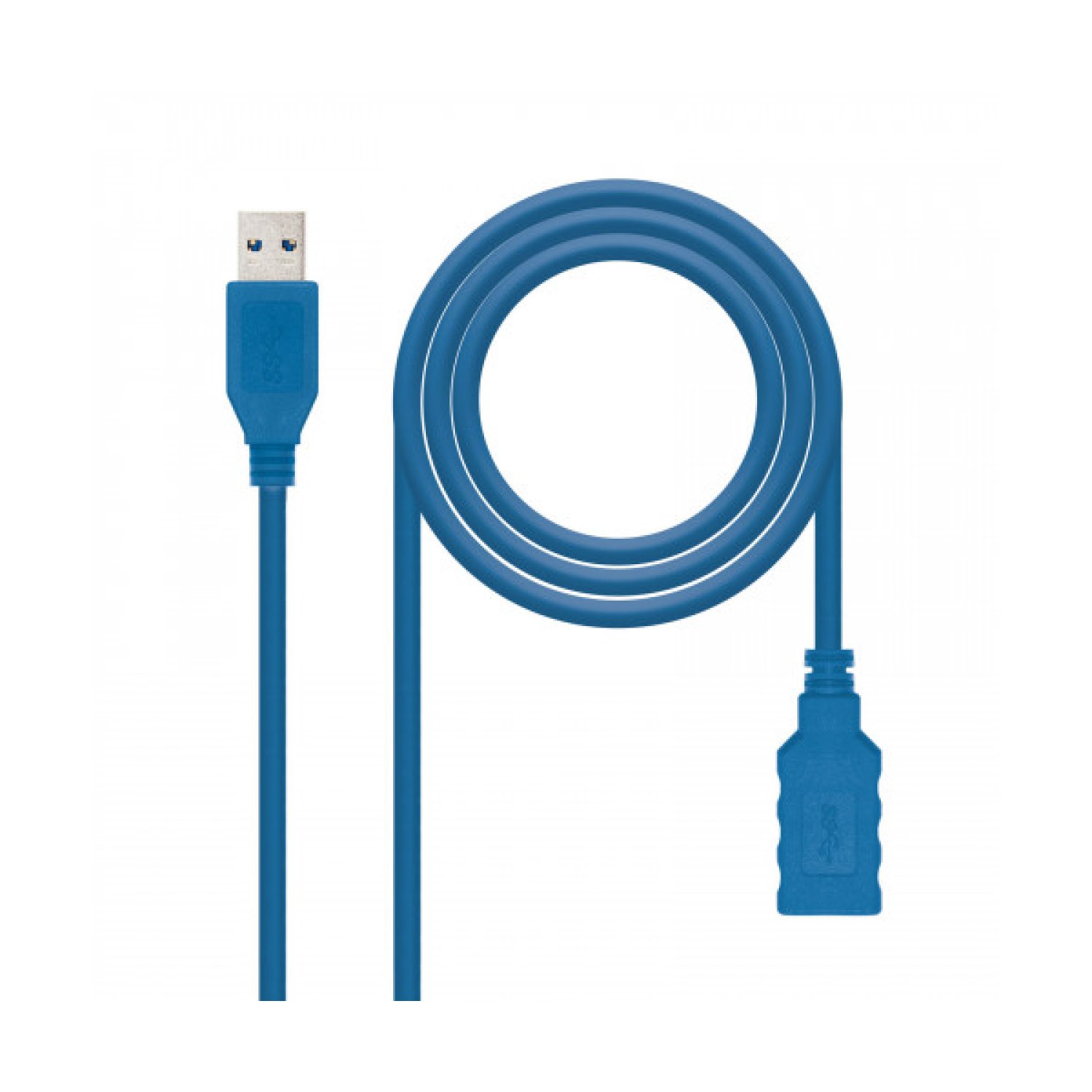 Nanocable · Alargador USB 3.0 · 1m · USB Macho-Hembra · Azul