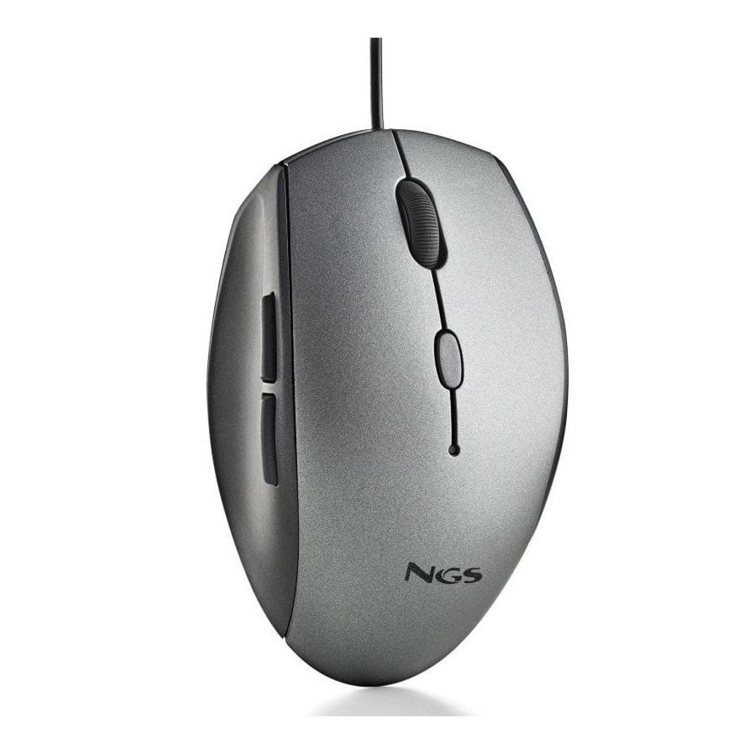 NGS Moth · Ratón Ergonómico · 1600 DPI · Gris