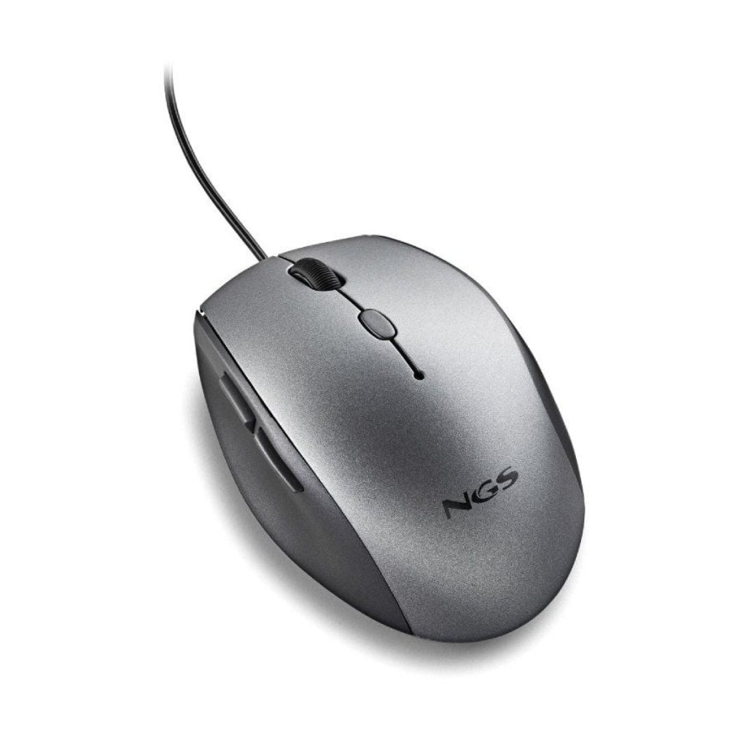 NGS Moth · Ratón Ergonómico · 1600 DPI · Gris