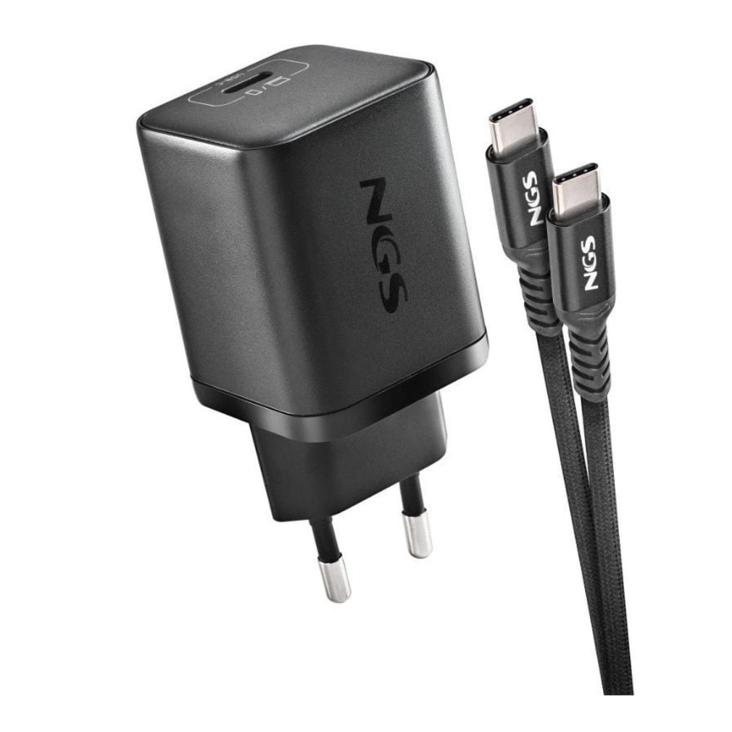NGS Bud · Cargador GaN 65W · USB-C · Carga Rápida