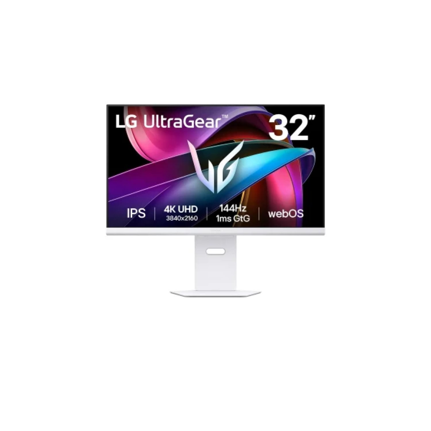 LG UltraGear 32G810SA-W · 32" 4K · 144Hz · 1ms IPS · Smart TV · Regulable altura