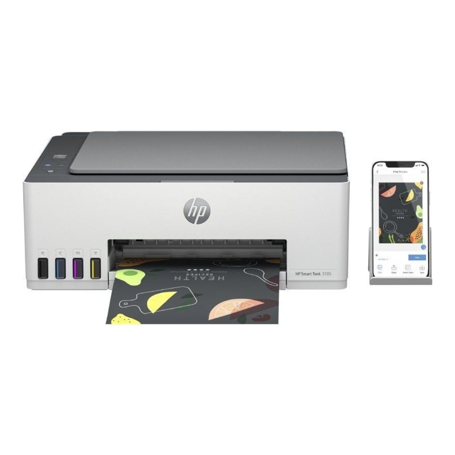 HP Smart Tank 5105 · Multifunción Recargable · WiFi · Blanca