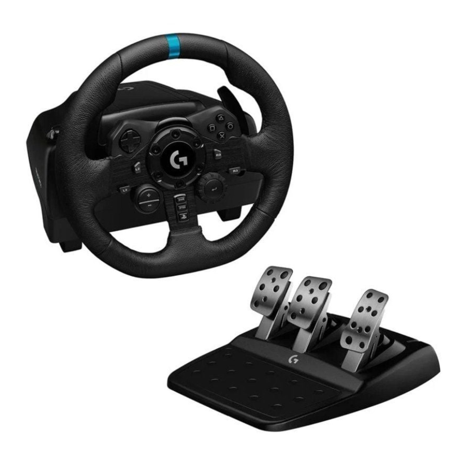 Logitech G923 TrueForce · Volante + Pedales · PS5/PC · Feedback Háptico