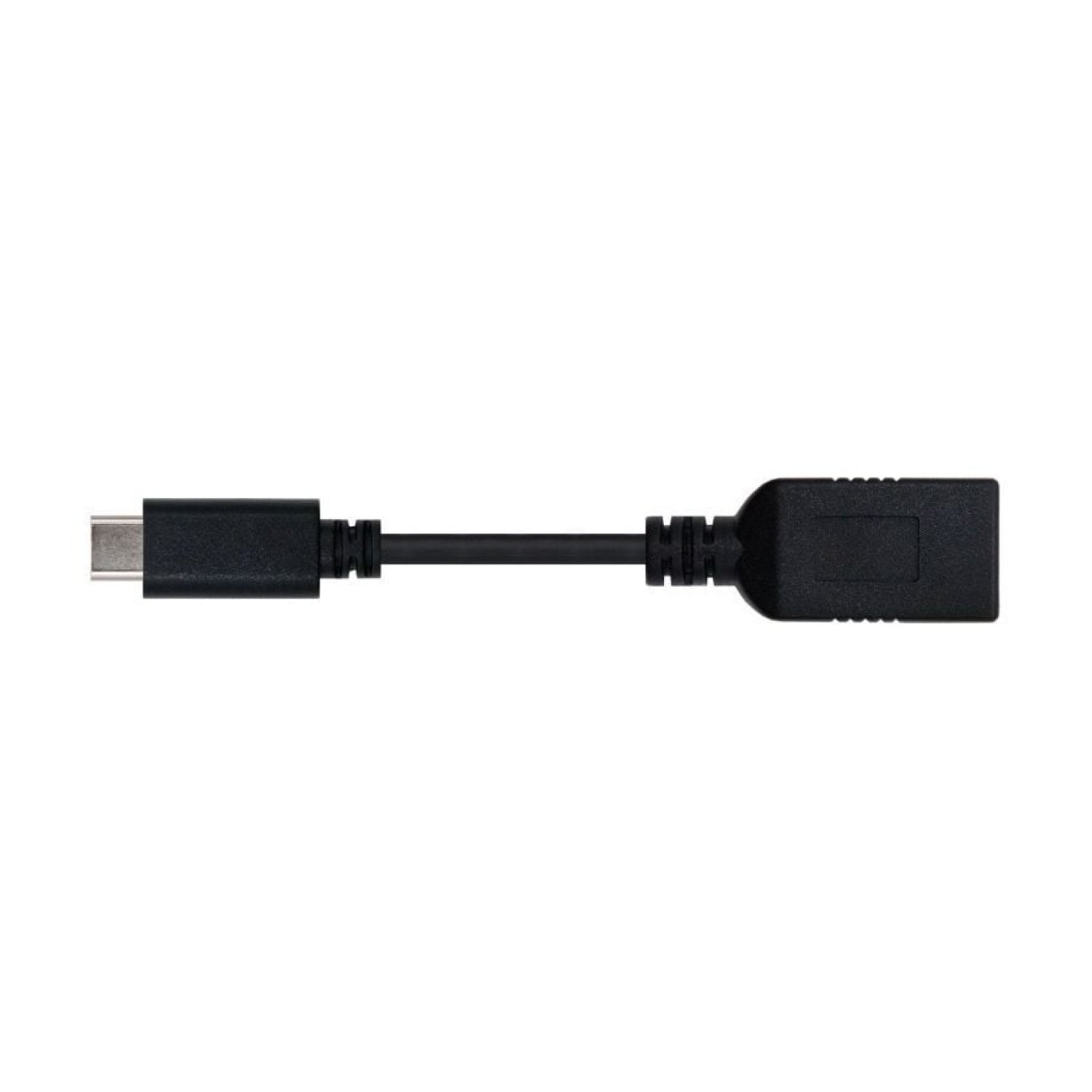 Nanocable · Cable USB 3.1 · USB-C Macho a Hembra · 15cm · Negro