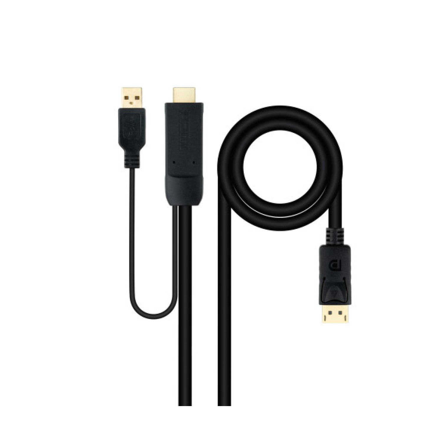 Nanocable · Cable Conversor HDMI a DisplayPort · 1,8m · Negro