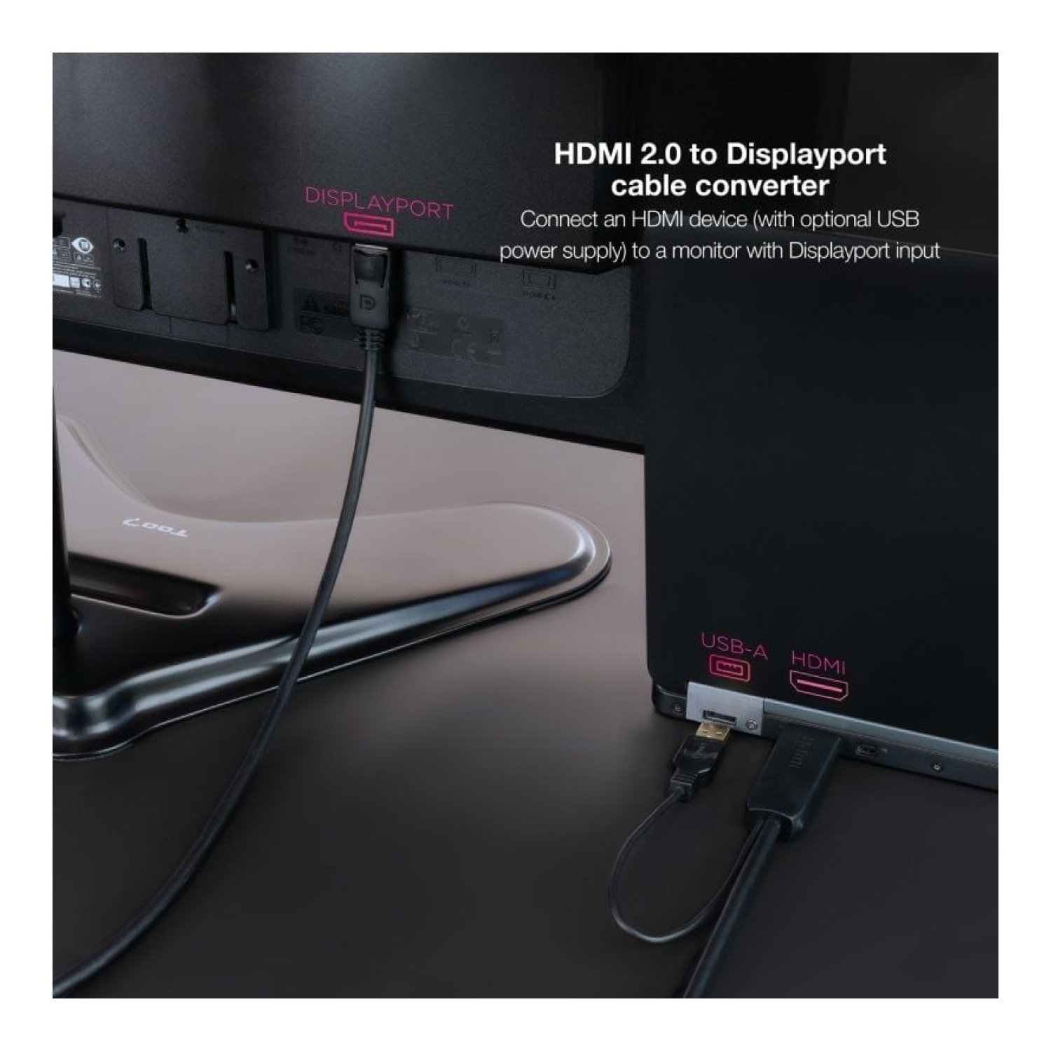 Nanocable · Cable Conversor HDMI a DisplayPort · 1,8m · Negro