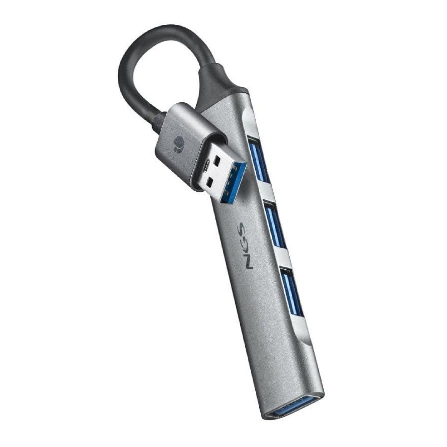 NGS iHub4 · Hub USB · 4 Puertos · Gris