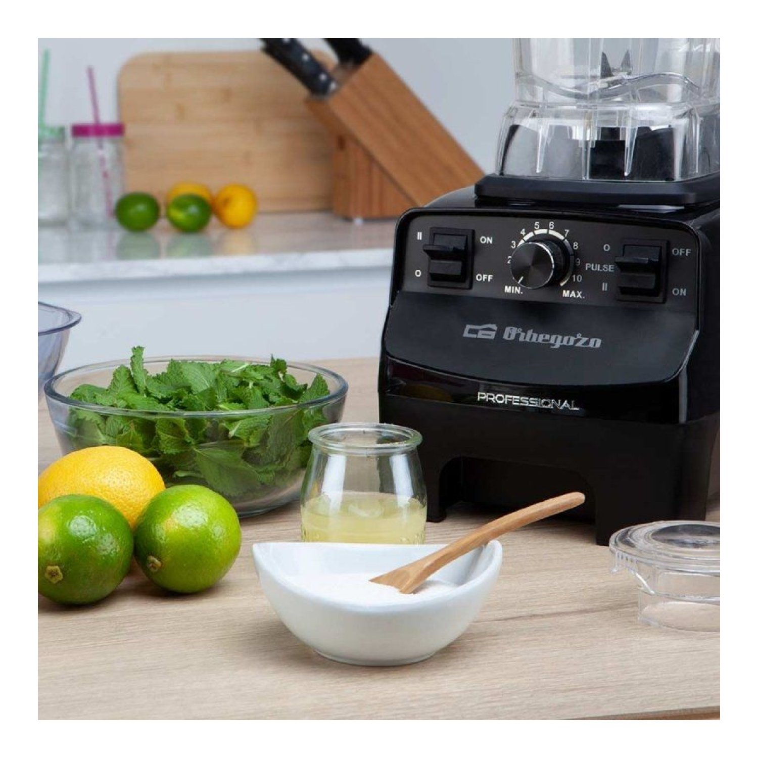 Orbegozo BV 9650 · Batidora de Vaso · 1500W · 10 Velocidades · 2L